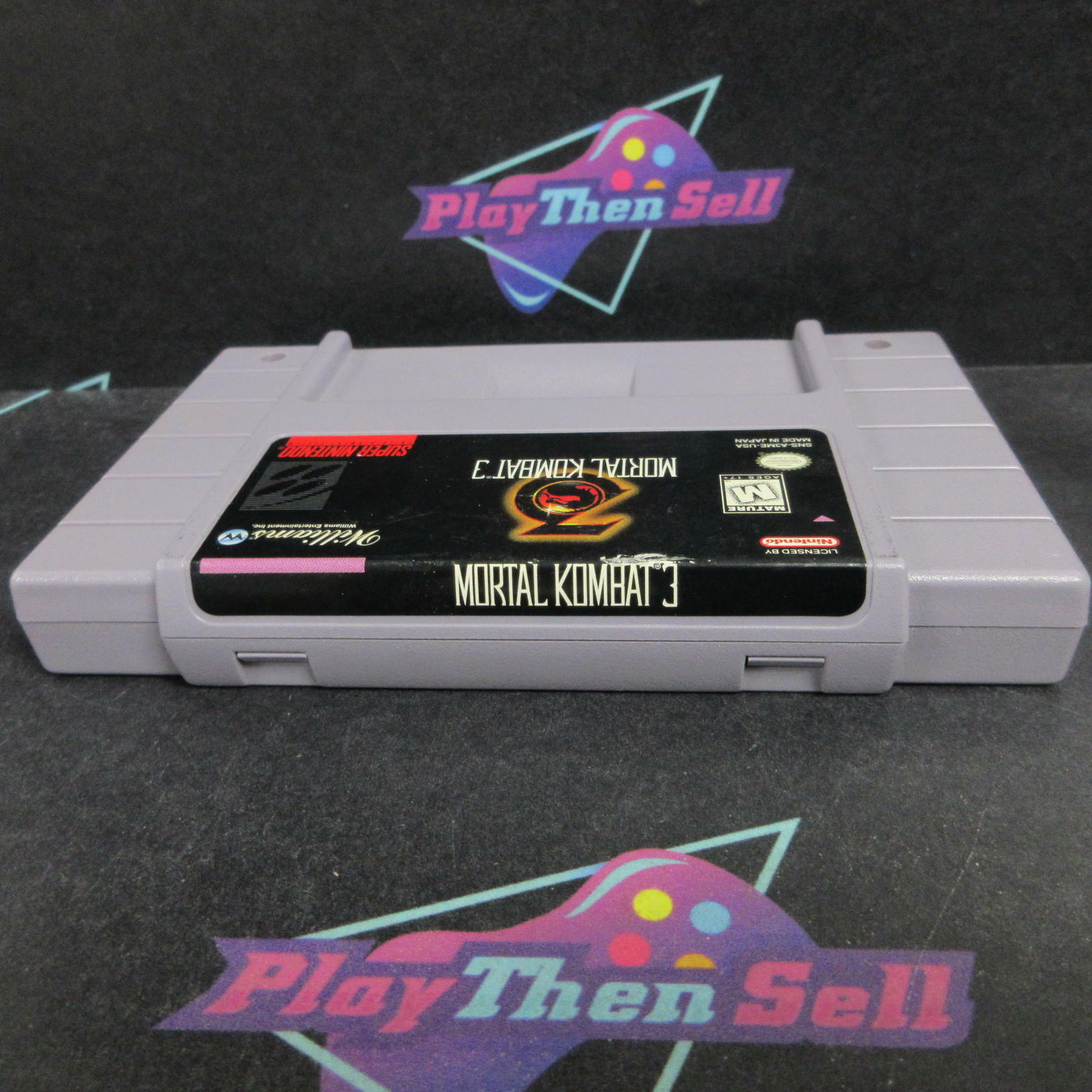 Mortal Kombat 3 Super Nintendo SNES Cartridge + Manual / Tested - Very Good