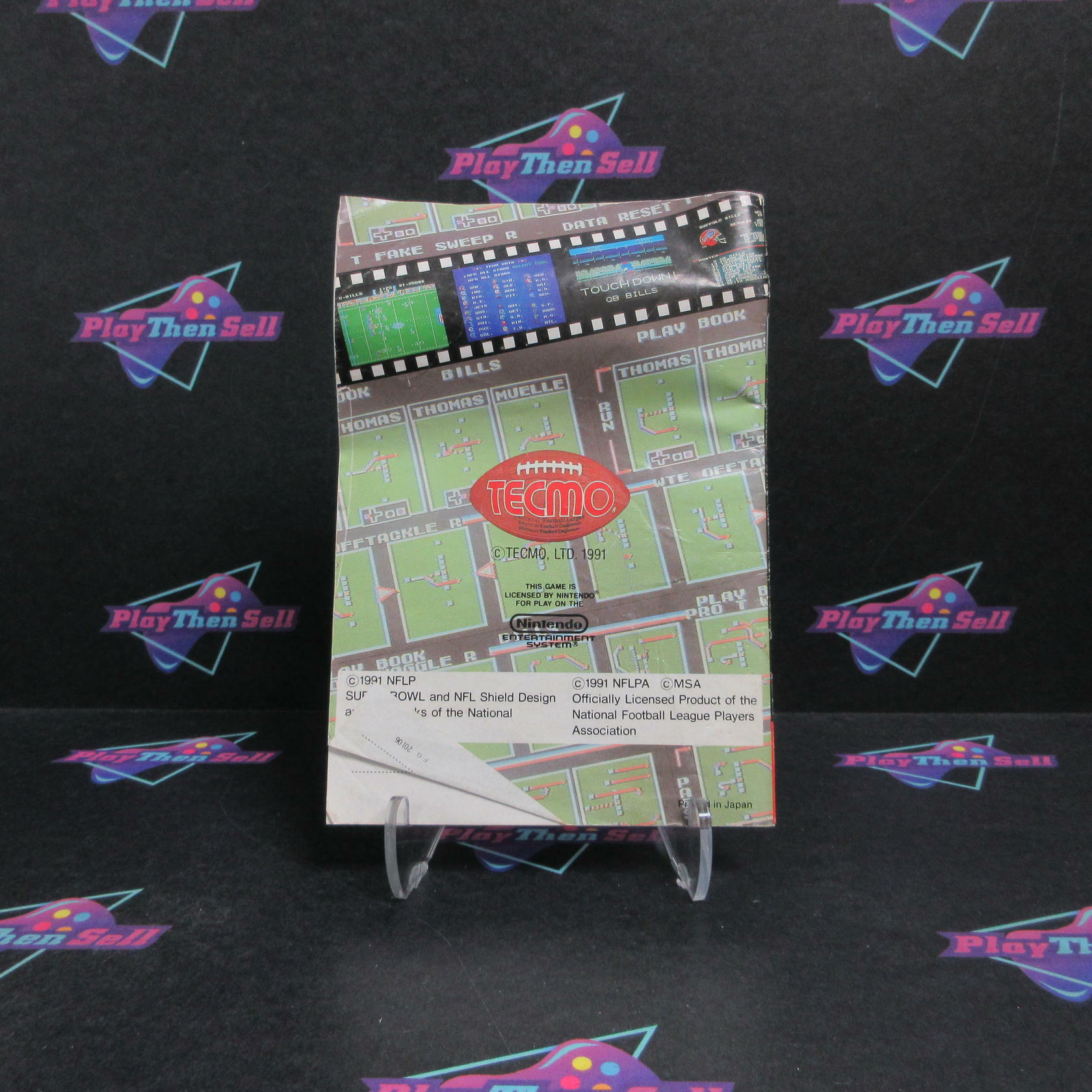 Tecmo Super Bowl Nintendo NES Cart + Manual / Tested - Very Good