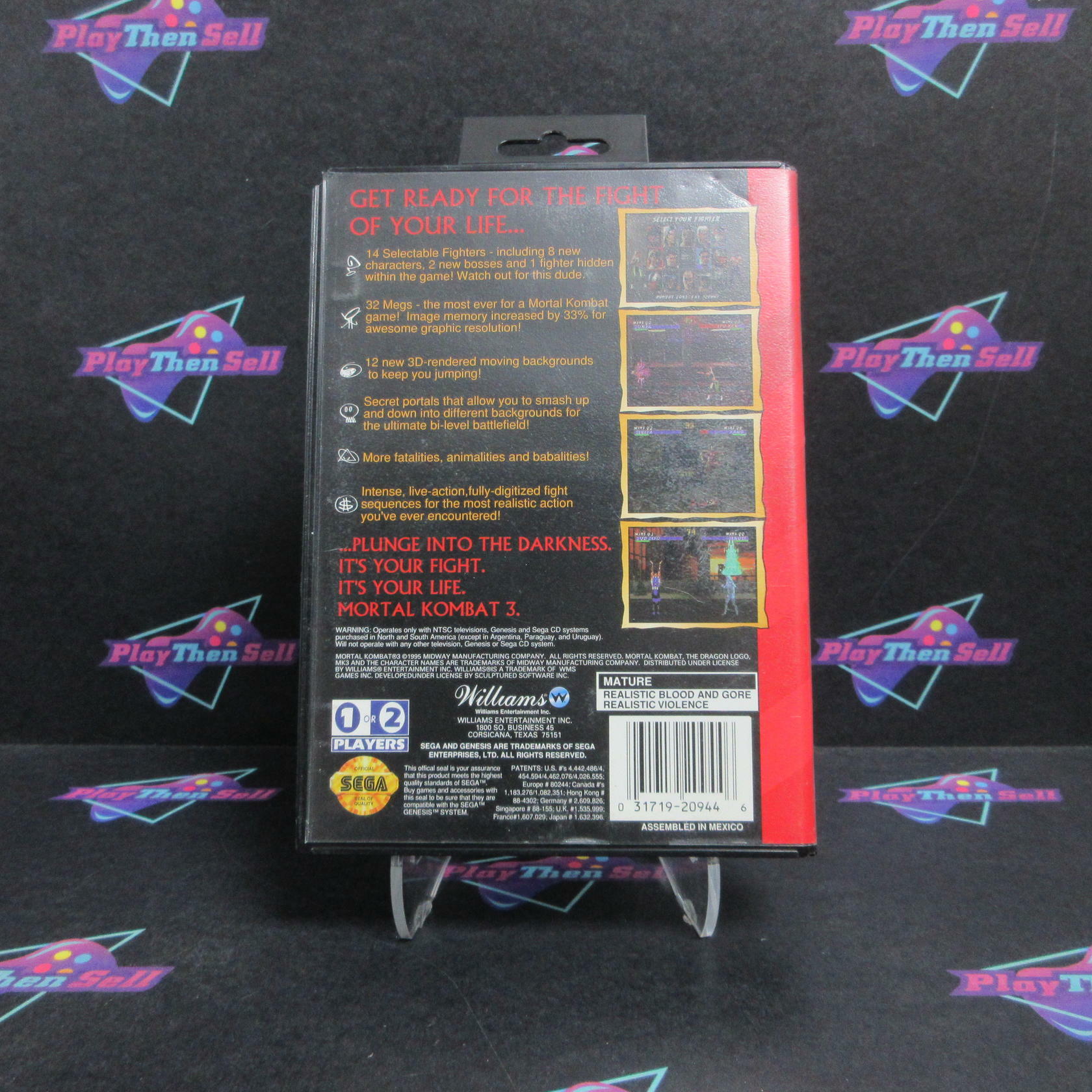 Mortal Kombat 3 Sega Genesis Complete - Very Good