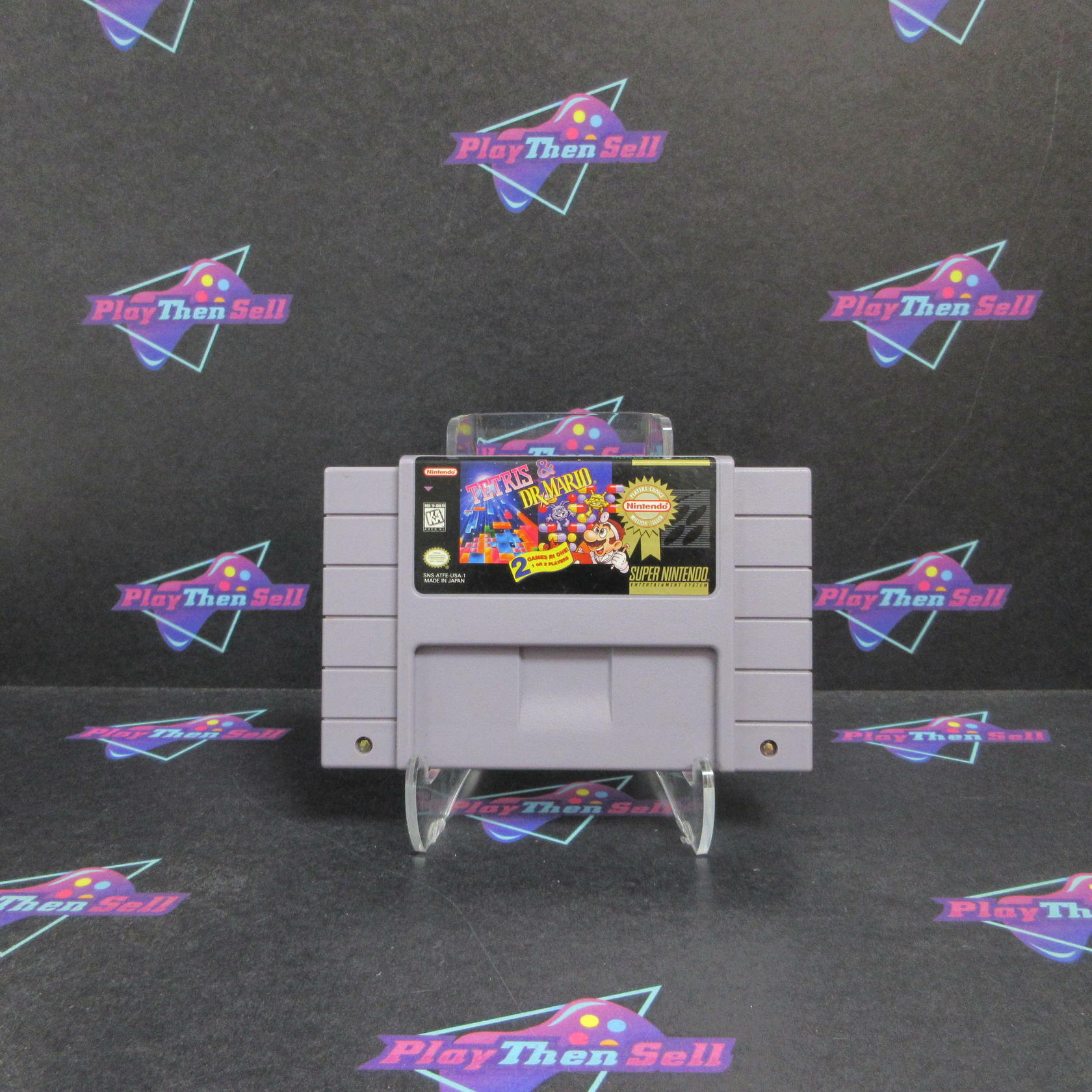 Tetris & Dr. Mario Super Nintendo SNES Player's Choice - Refurbished
