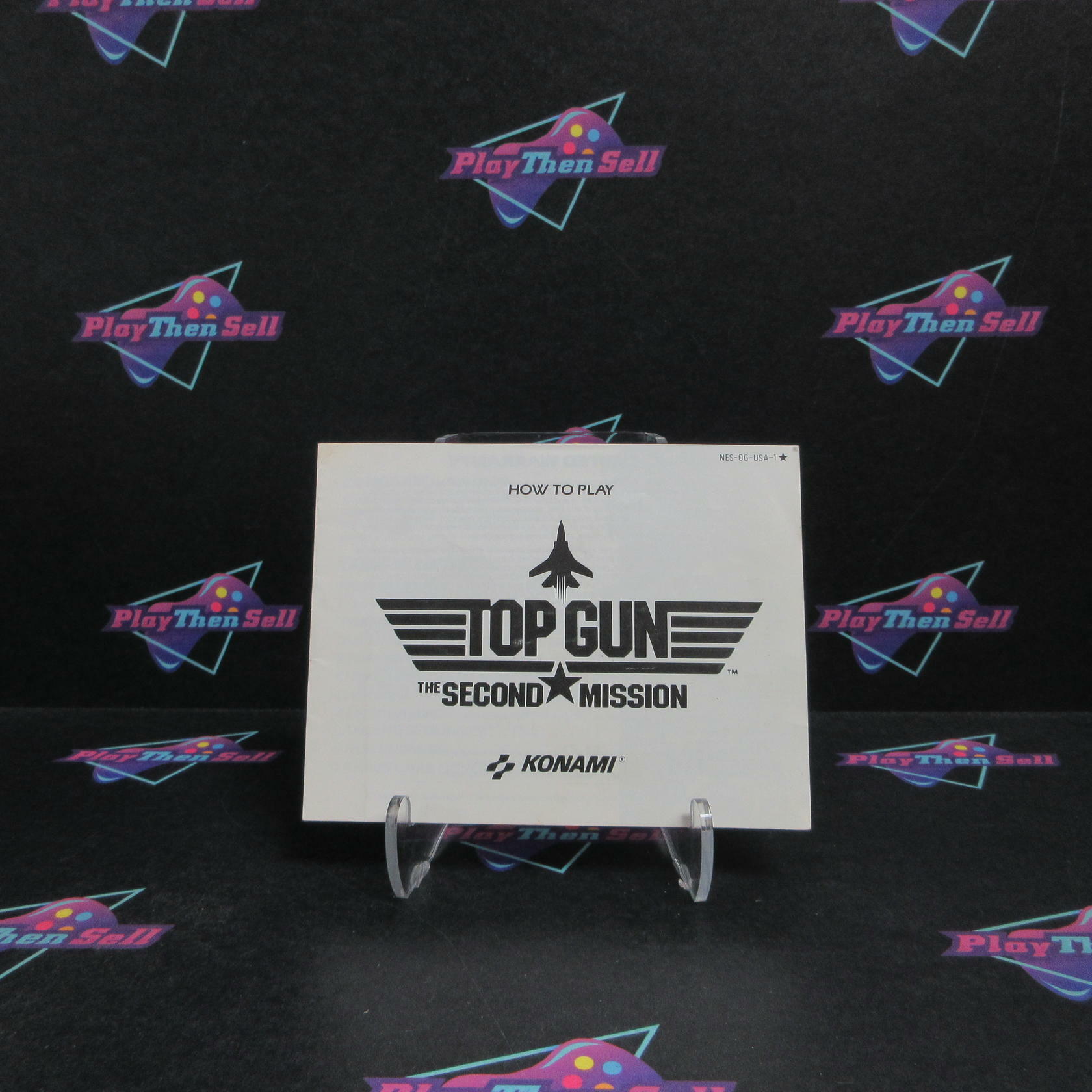 Top Gun The Second Mission Nintendo NES Cartridge + Manual / Tested - Very Good