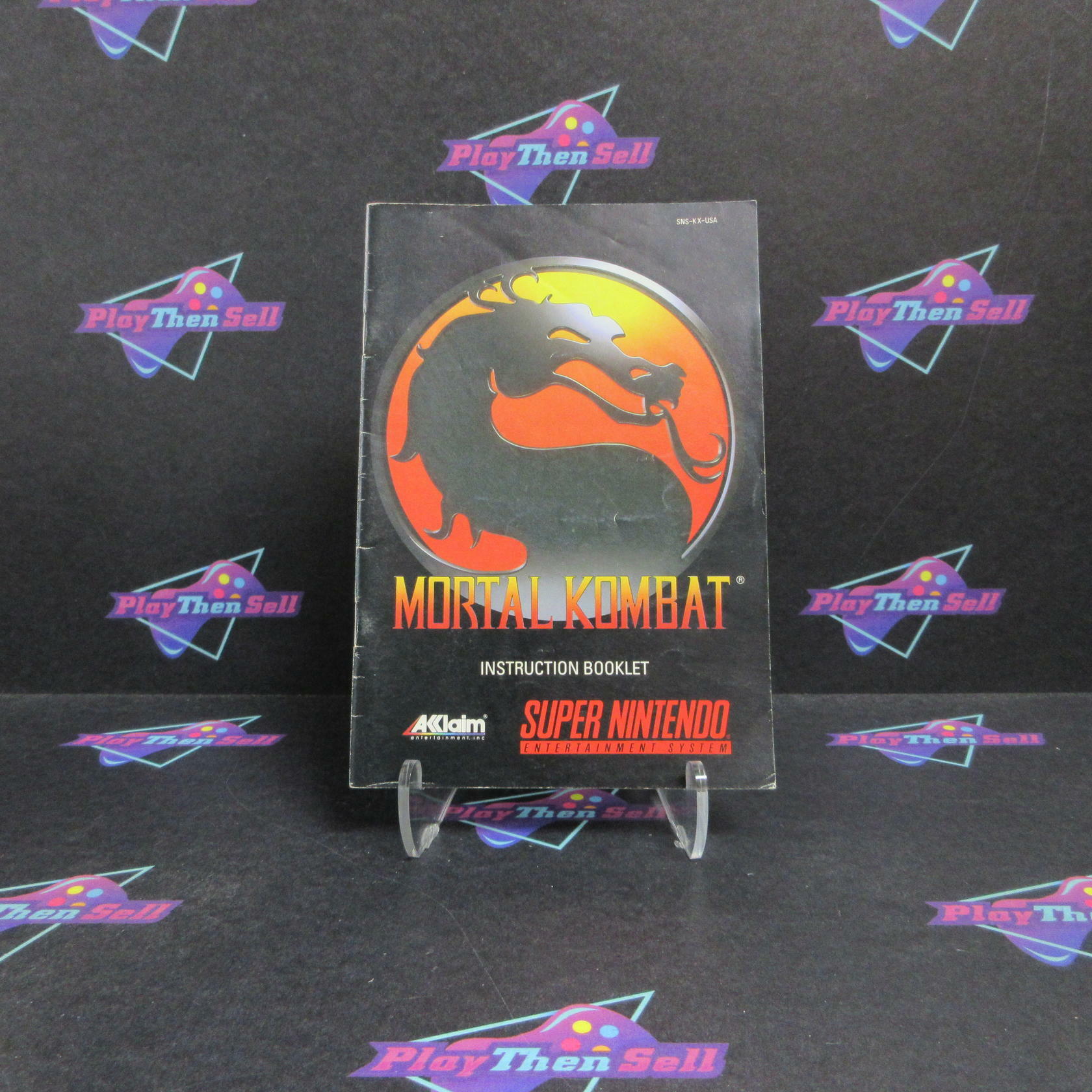 Mortal Kombat Super Nintendo SNES + Manual - Refurbished