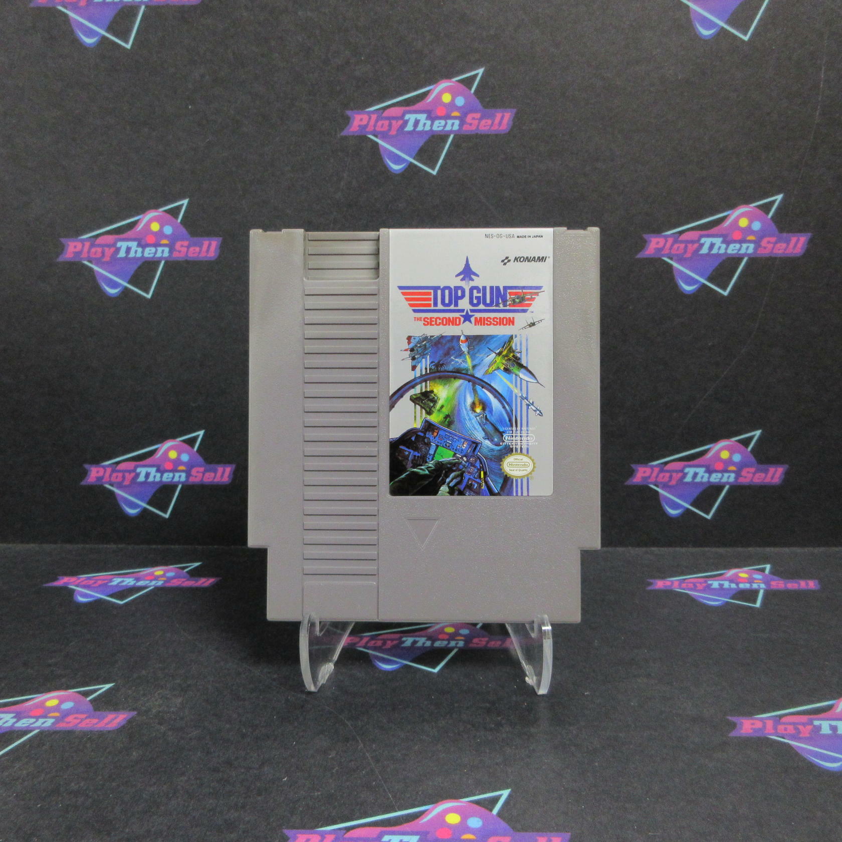 Top Gun The Second Mission Nintendo NES Cartridge + Manual / Tested - Very Good
