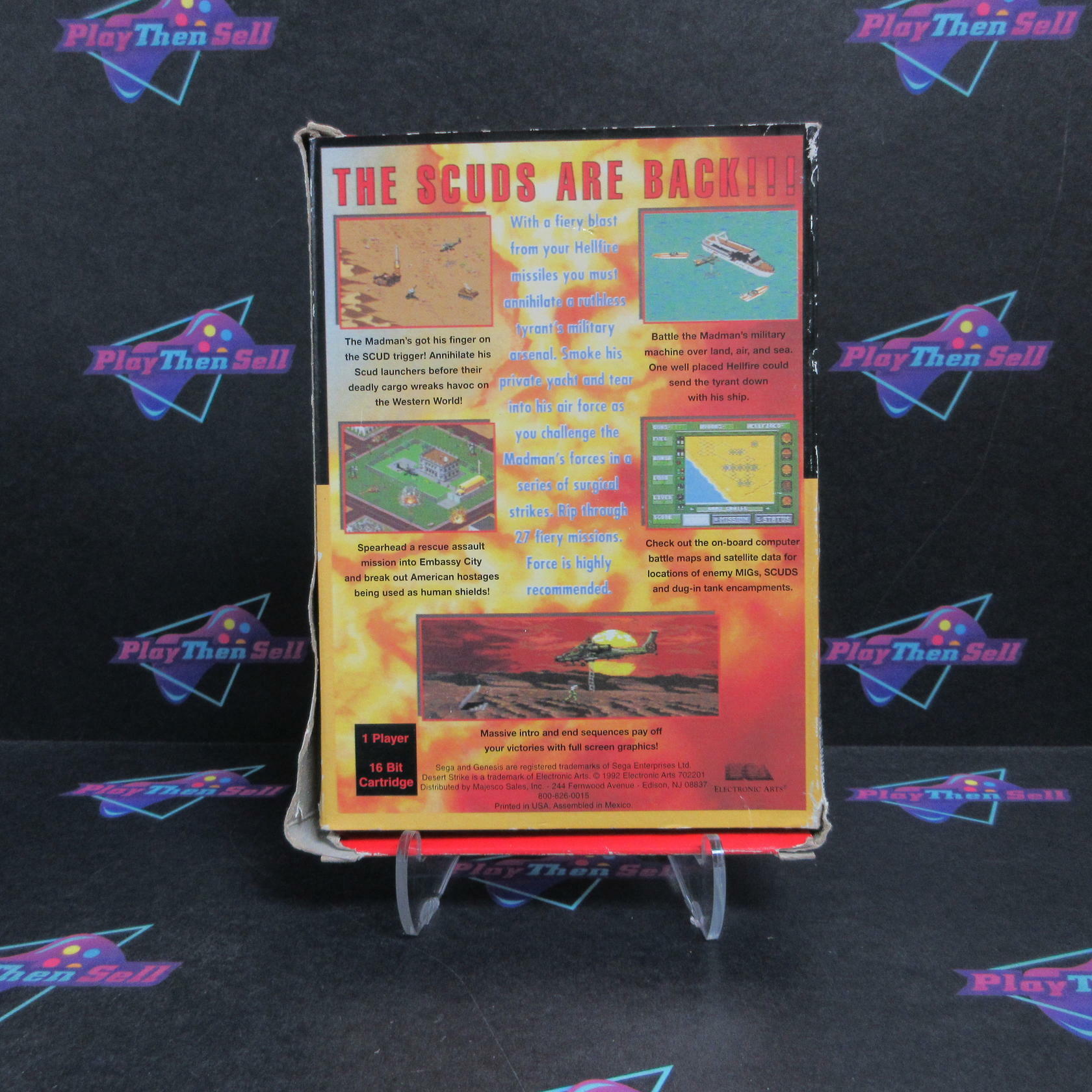 Desert Strike Sega Genesis Boxed Complete - Very Good