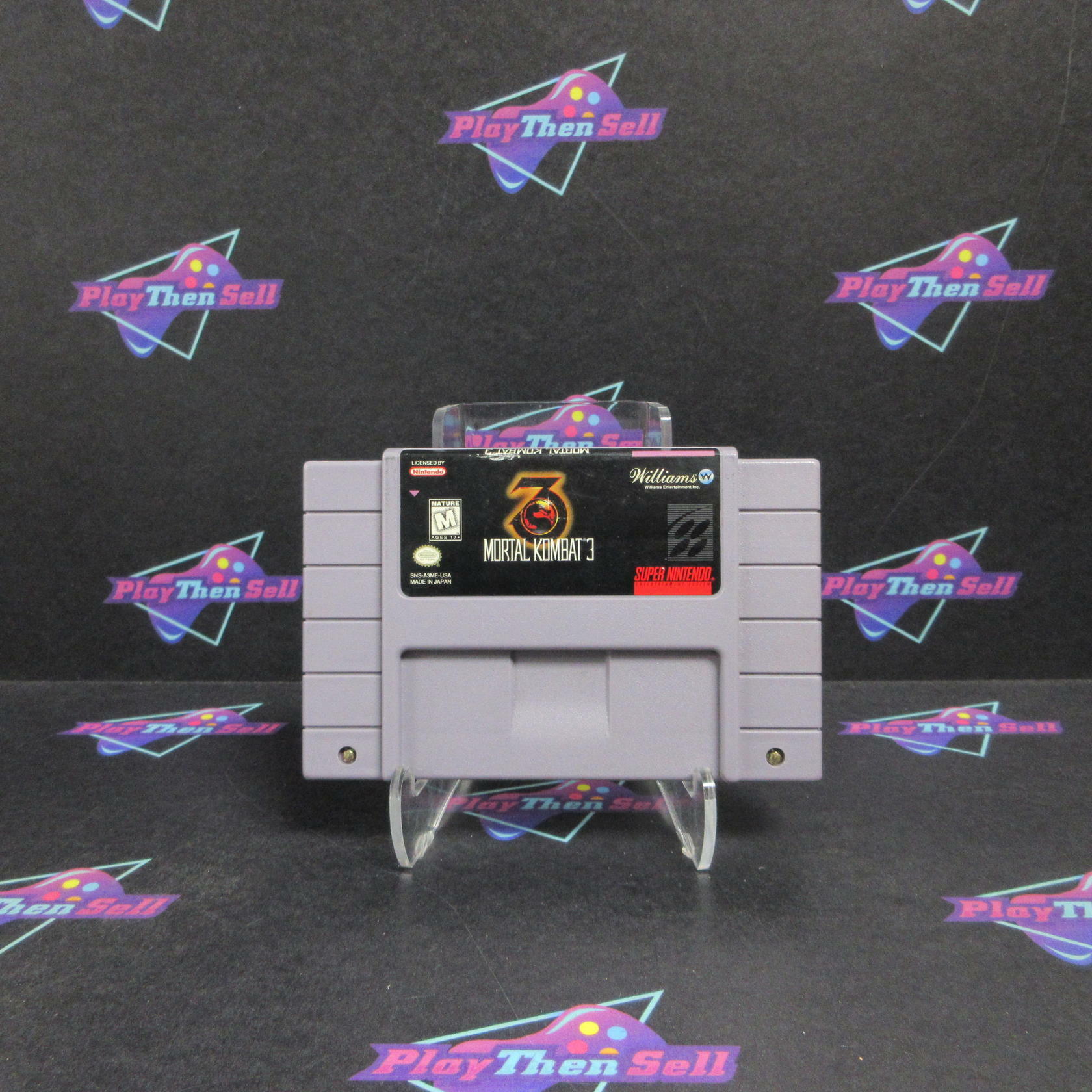 Mortal Kombat 3 Super Nintendo SNES Cartridge + Manual / Tested - Very Good