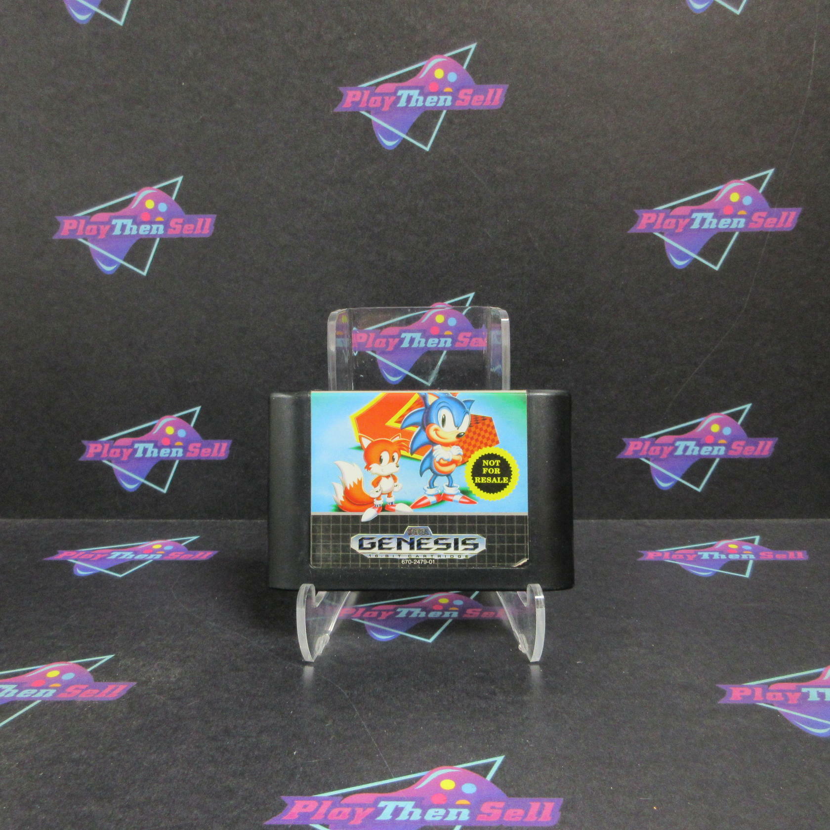 Sonic the Hedgehog 2 Not For Resale Sega Genesis Cartridge / Tested - Very Good