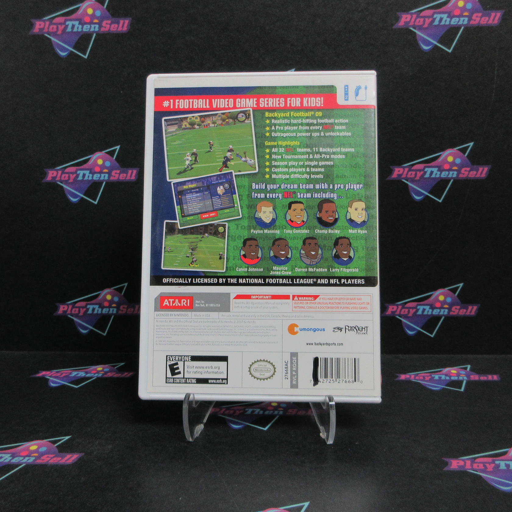 Backyard Football 2009 Nintendo Wii Complete - Very Good