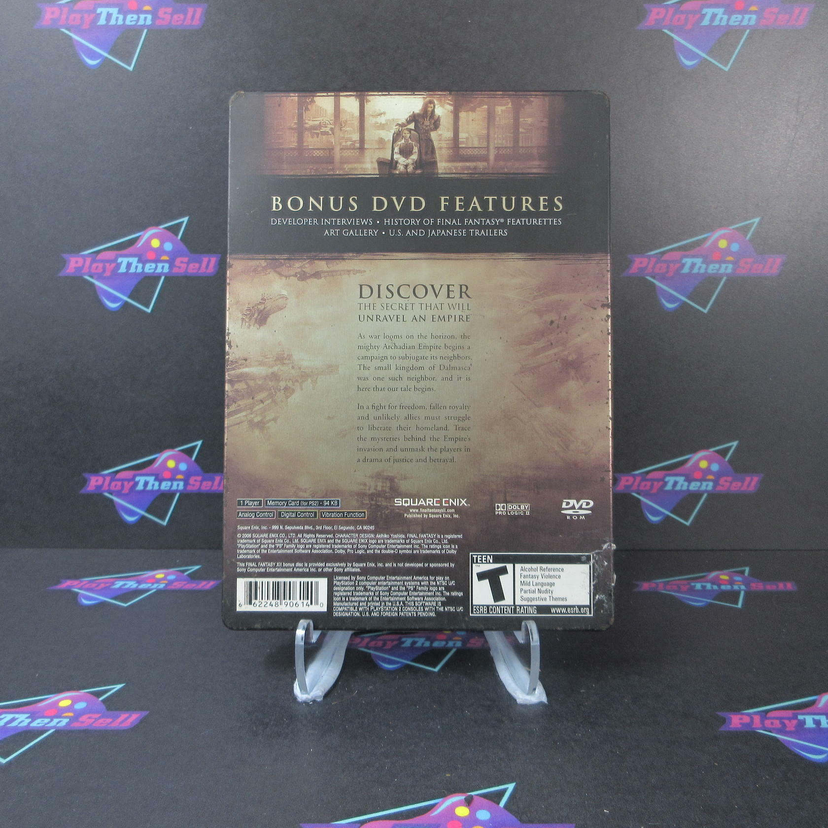 Final Fantasy XII Collector's Ed PS2 PlayStation 2 + Reg Card CIB - Very Good