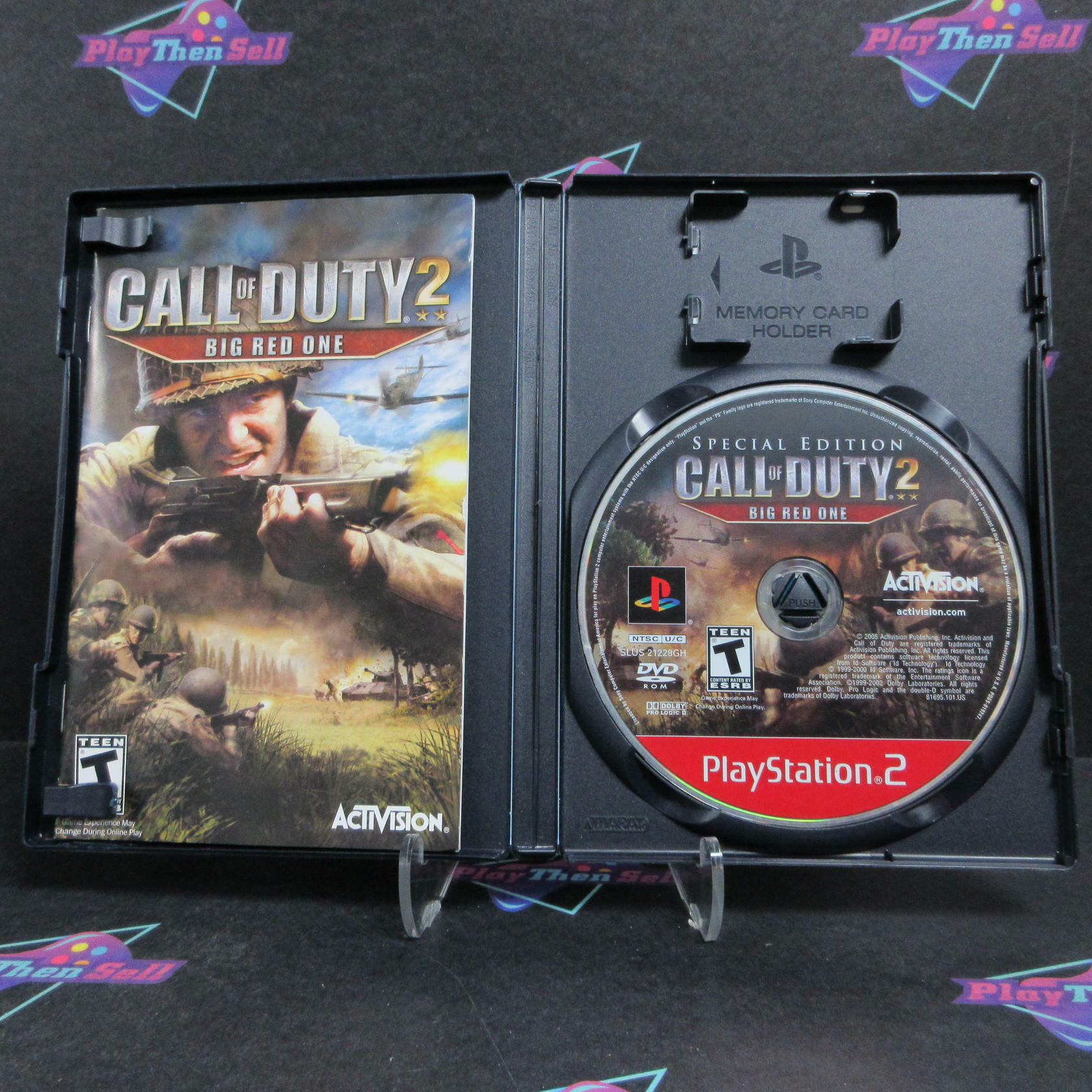 Call of Duty 2 Big Red One Special Ed PS2 PlayStation 2 GH Complete - Very Good
