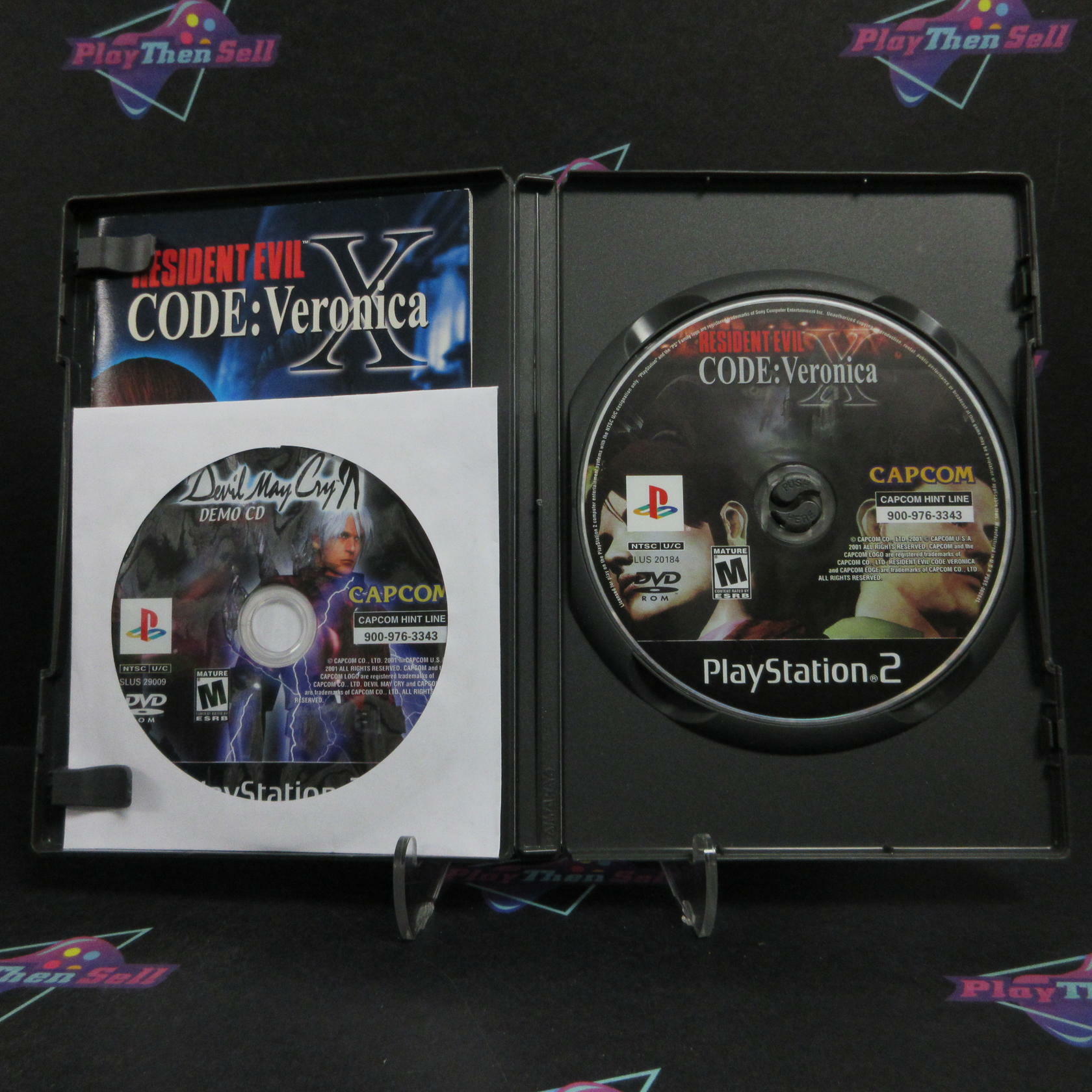 Resident Evil Code Veronica X PS2 PlayStation 2 + Demo Complete - Very Good