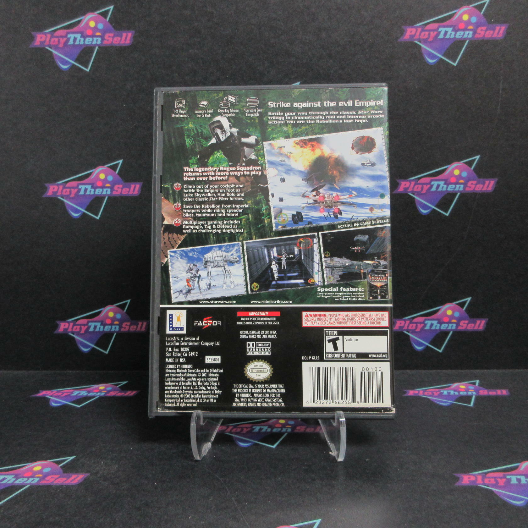 Star Wars Rogue Squadron III Rebel Strike Nintendo GameCube + Reg - Very Good