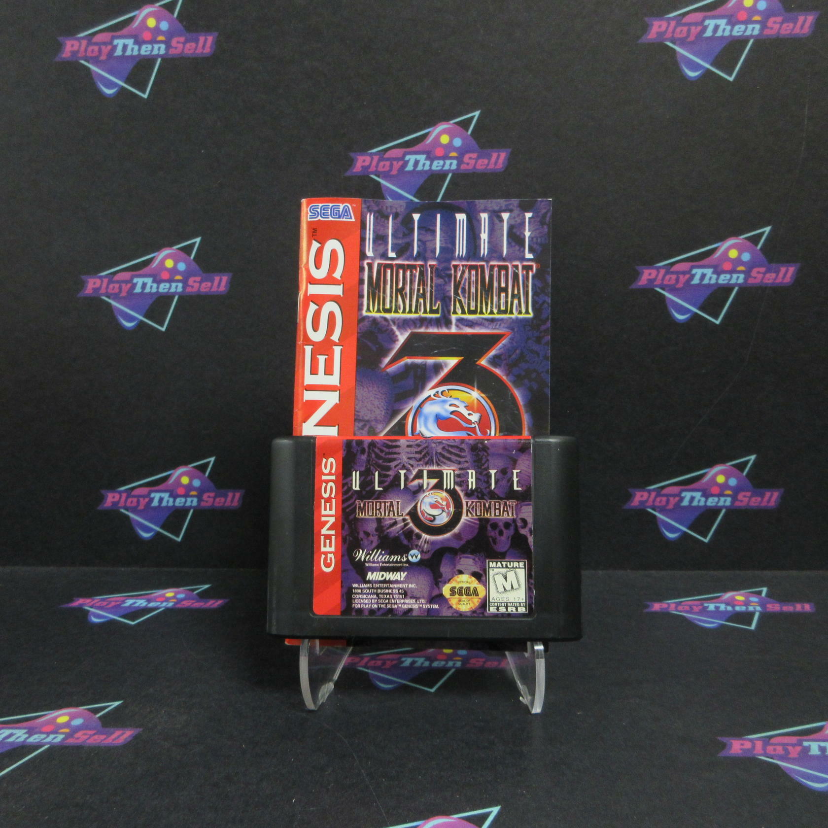 Ultimate Mortal Kombat 3 Sega Genesis Boxed Complete - Refurbished