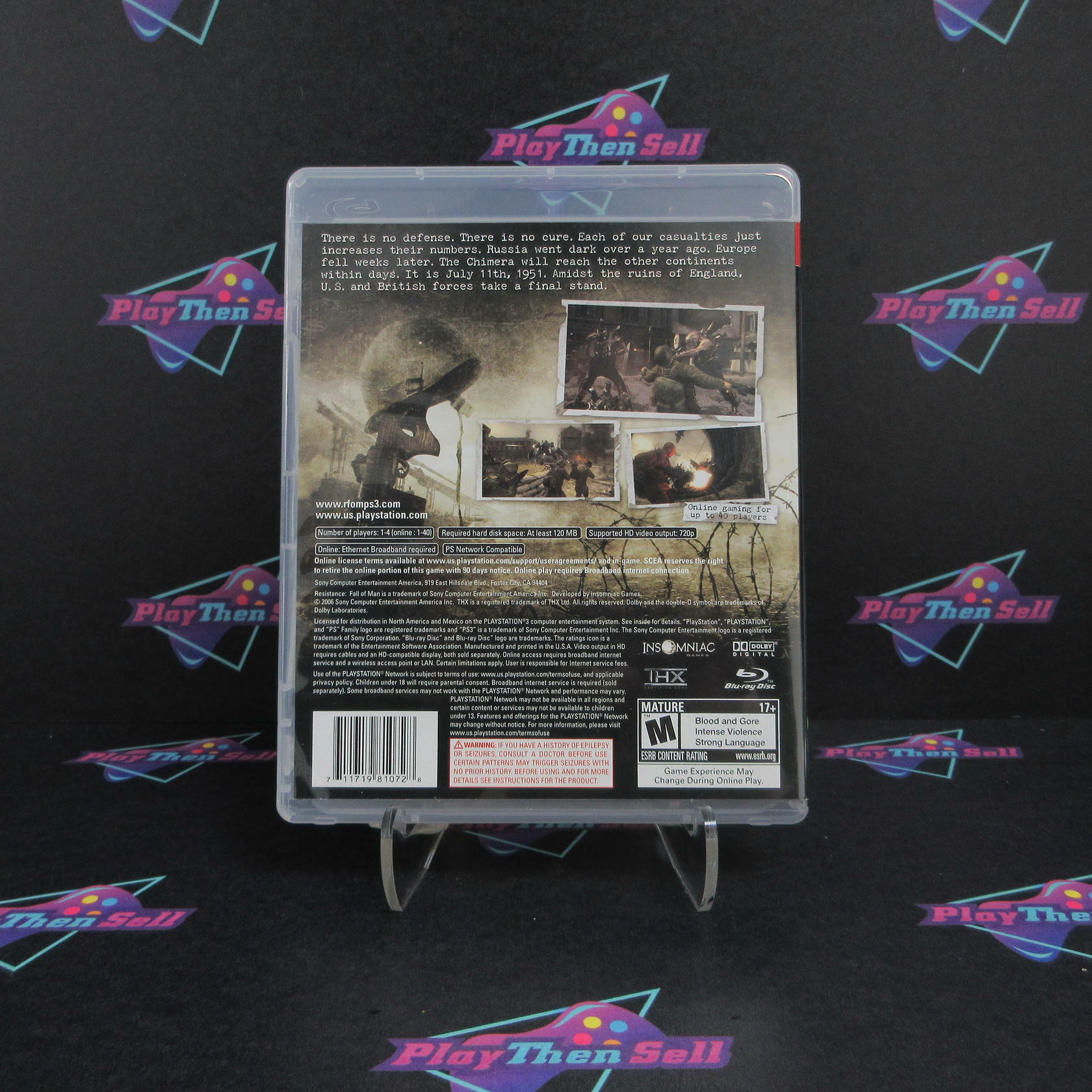 Resistance Fall of Man PS3 PlayStation 3 - Very Good