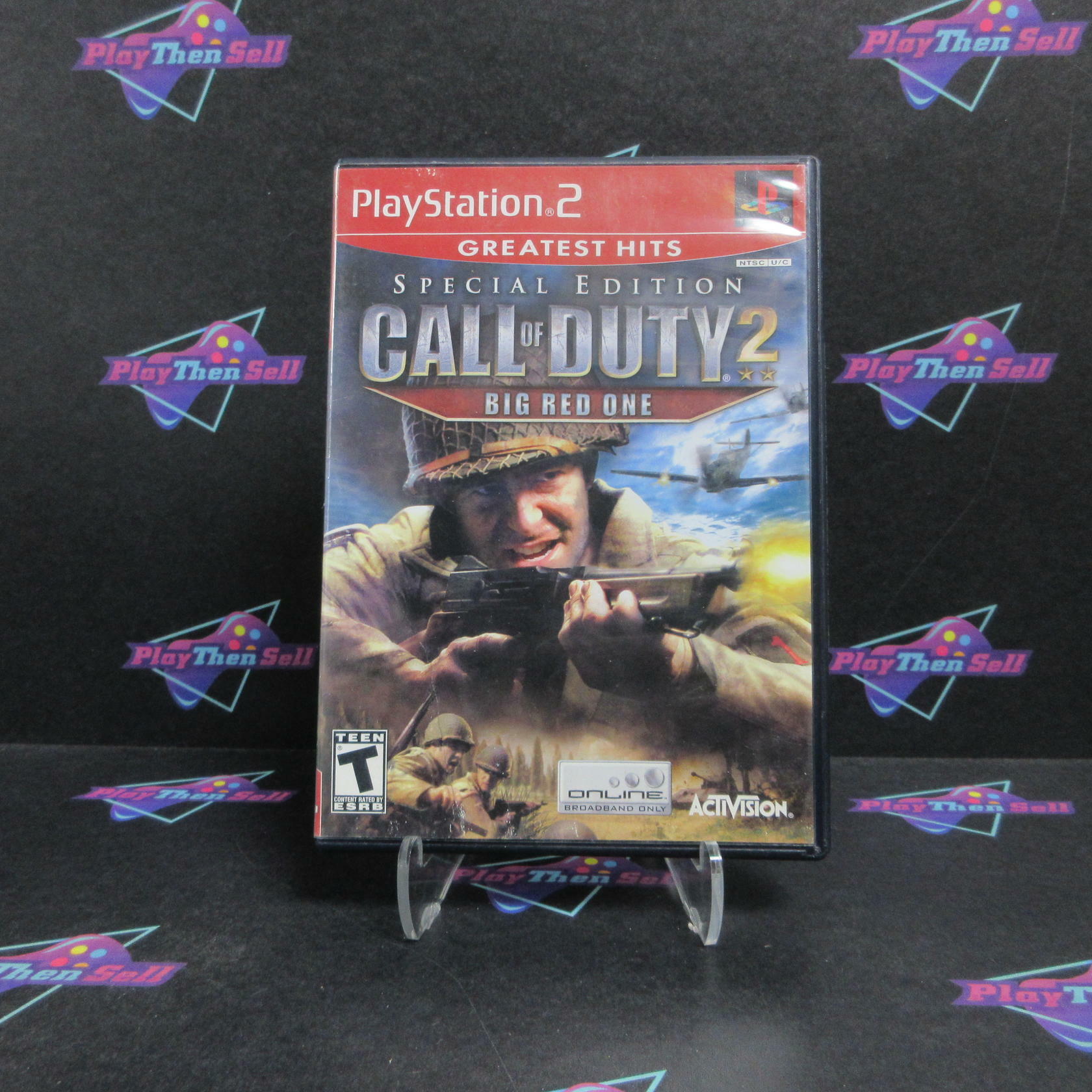 Call of Duty 2 Big Red One Special Ed PS2 PlayStation 2 GH Complete - Very Good