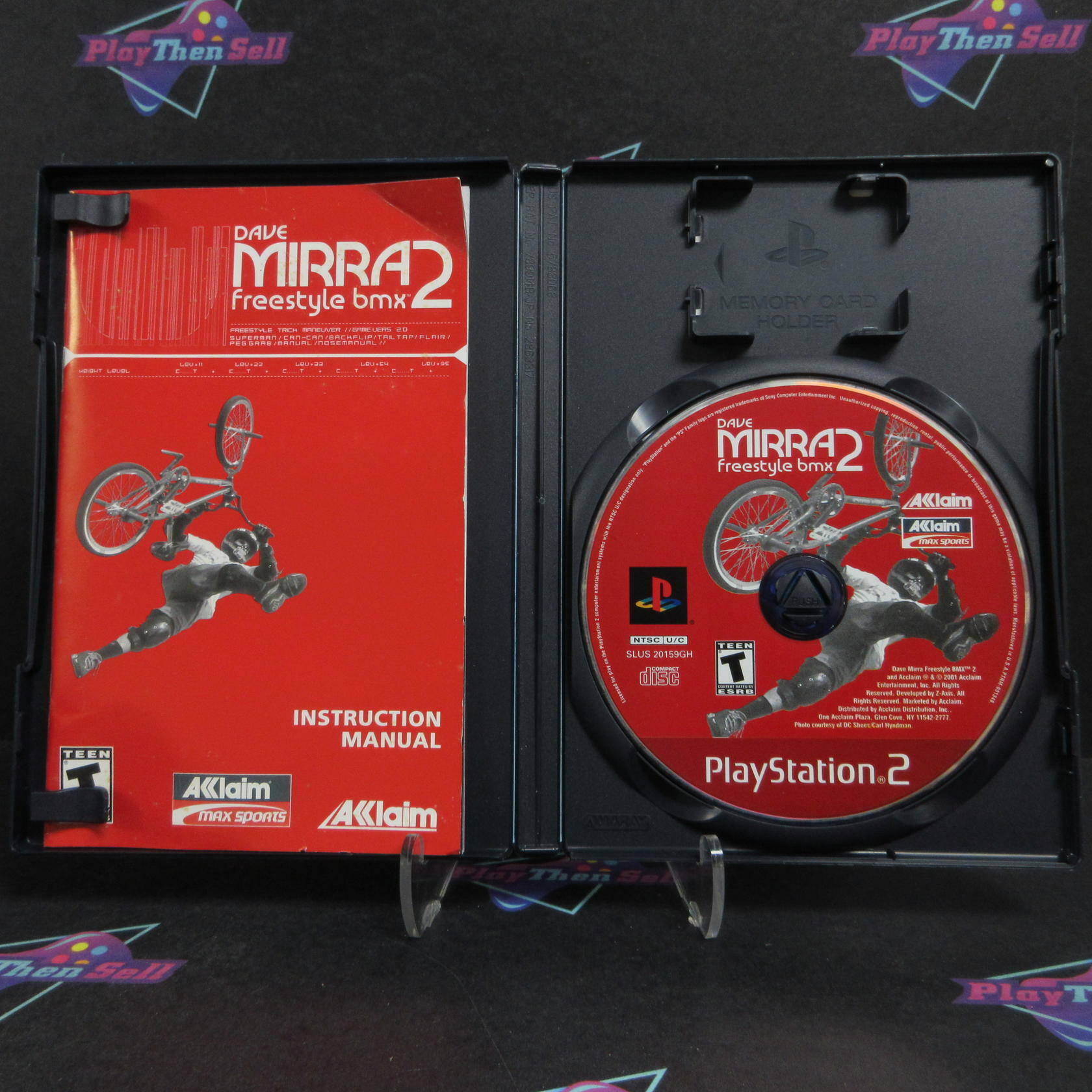Dave Mirra 2 Freestyle BMX PS2 PlayStation 2 GH + Reg Card Complete - Very Good