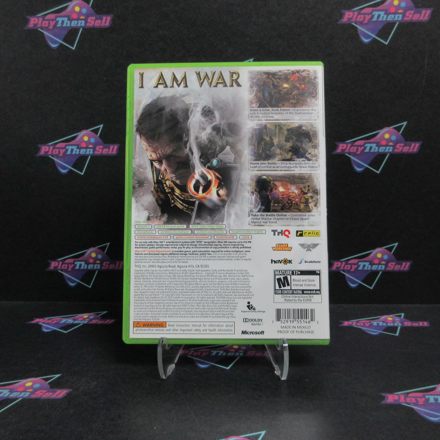 Warhammer 40,000 Space Marine Xbox 360 Complete - Very Good