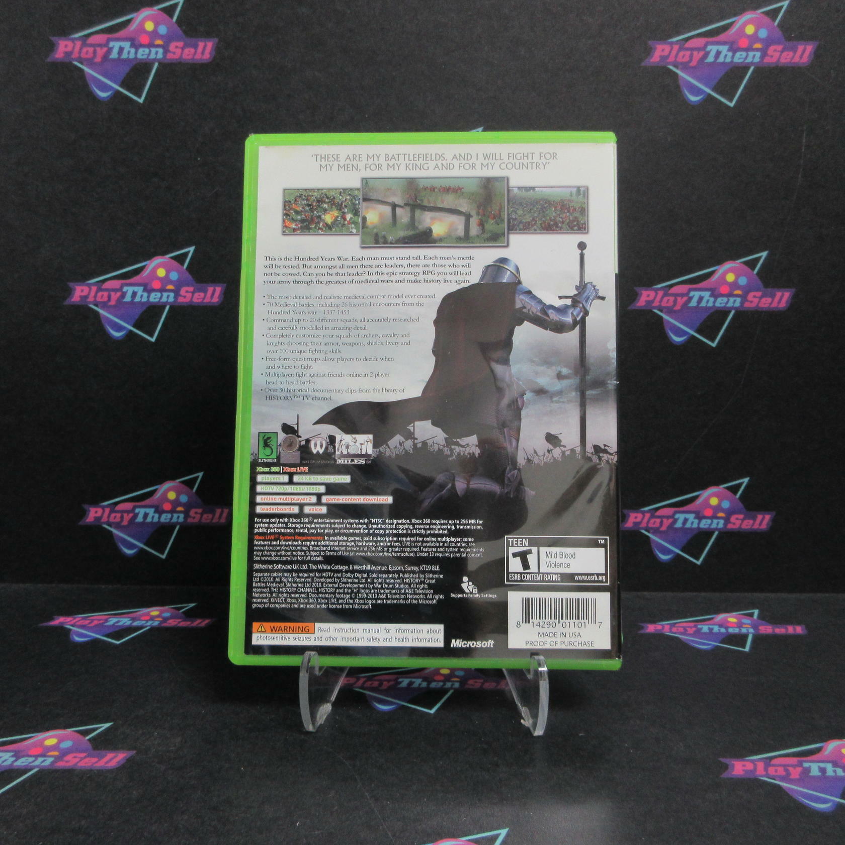 History Channel Great Battles Medieval Xbox 360 - Very Good