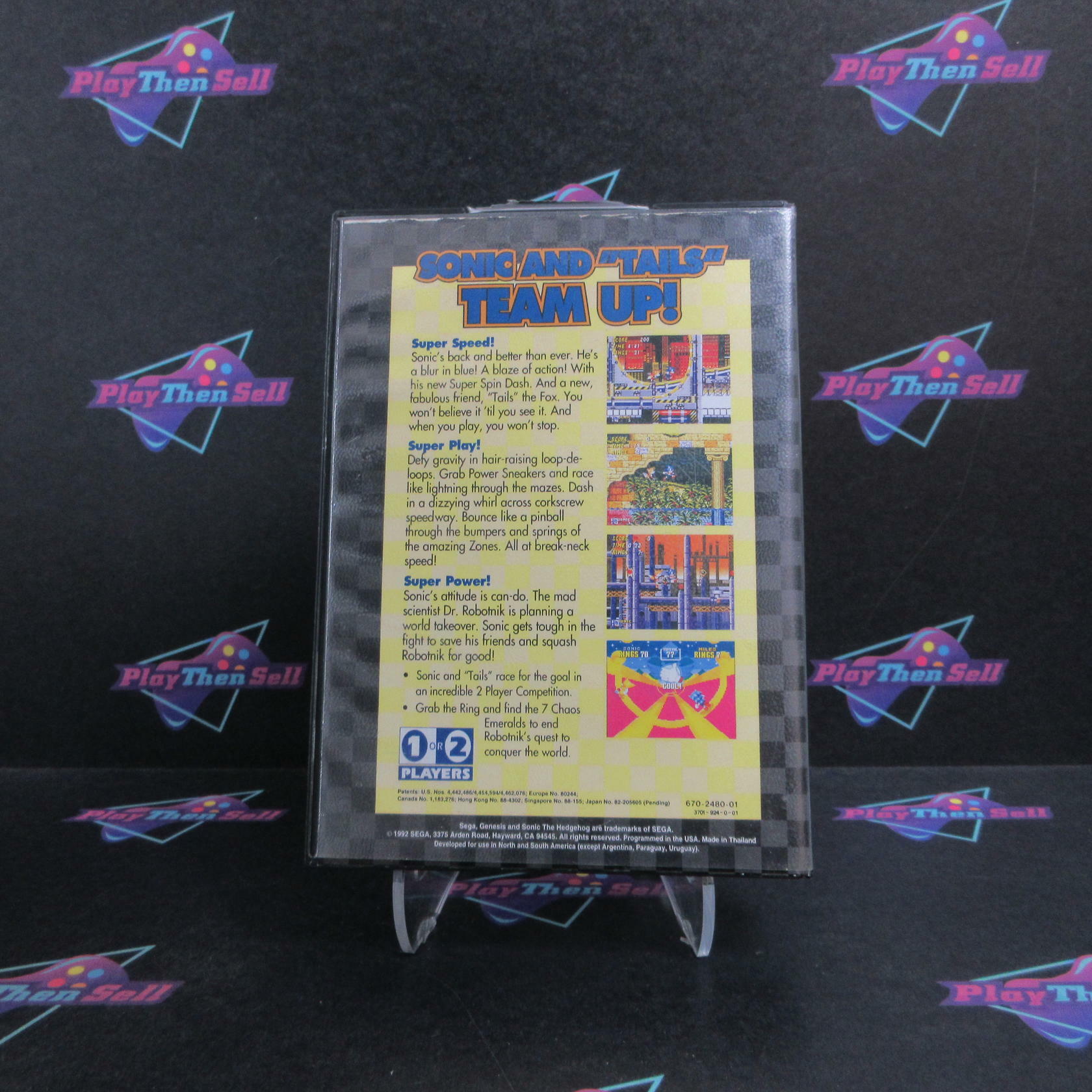 Sonic The Hedgehog 2 Sega Genesis NFRS - Very Good