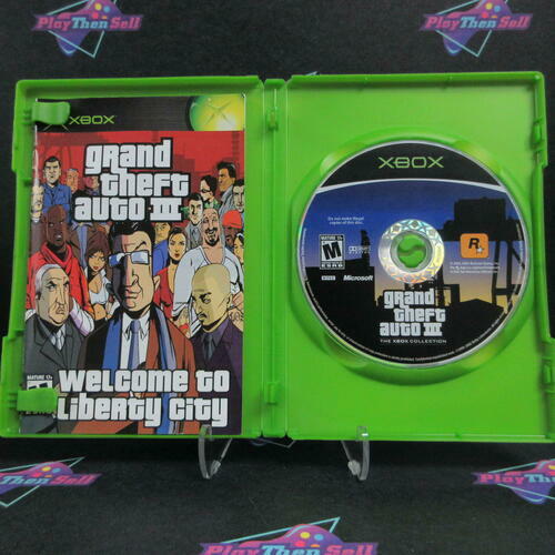Grand Theft Auto 3 III Xbox Collection + Map Complete - Refurbished