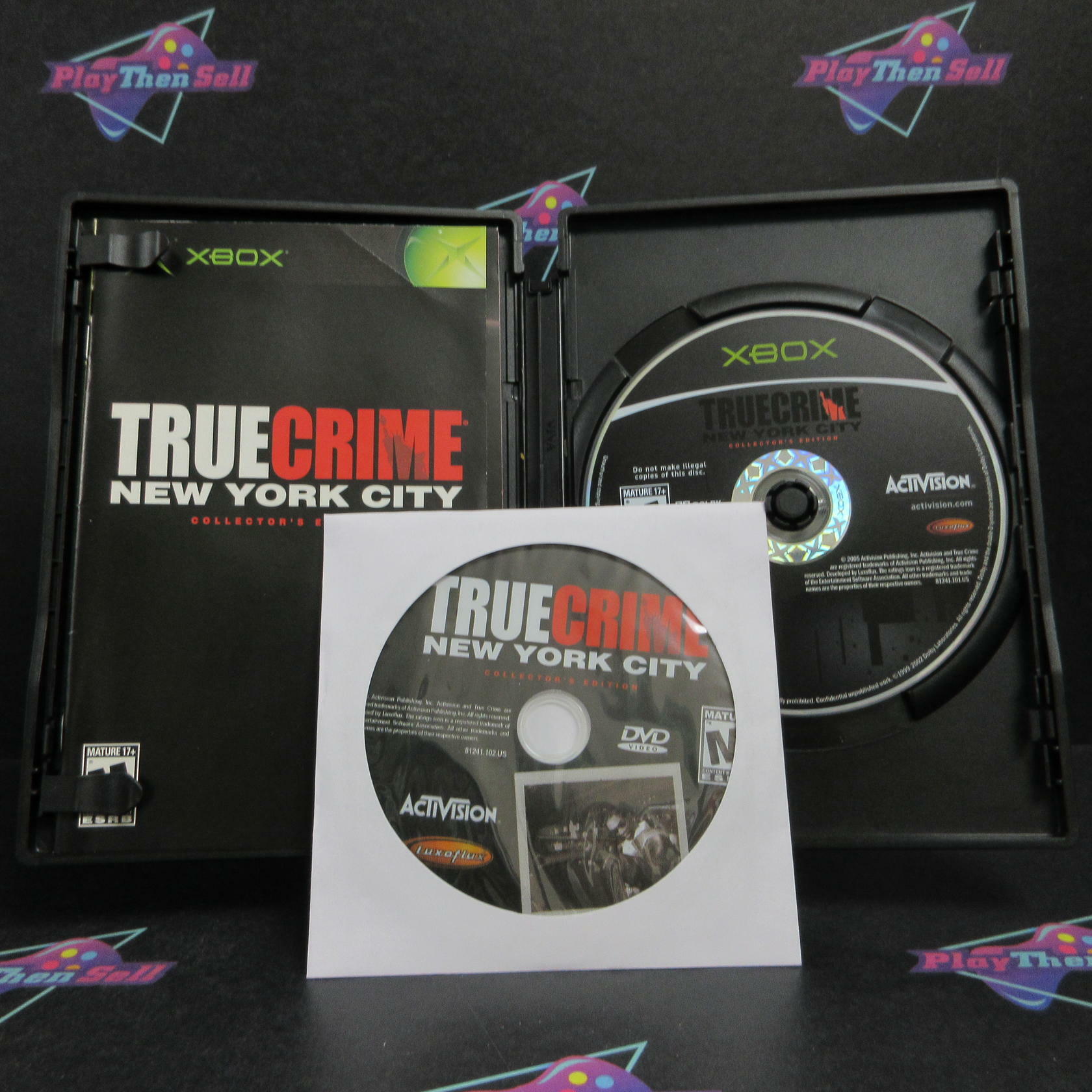 True Crime New York City Limited Edition Xbox + DVD/Map Complete - Refurbished