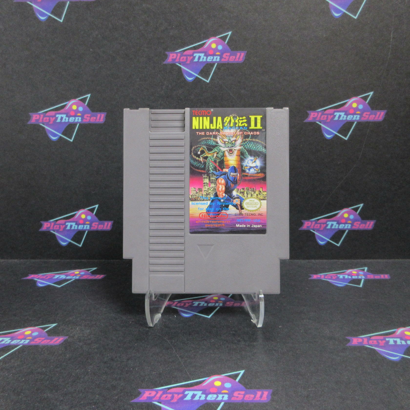 Ninja Gaiden II The Dark Sword of Chaos Nintendo NES Cart + Manual - Very Good