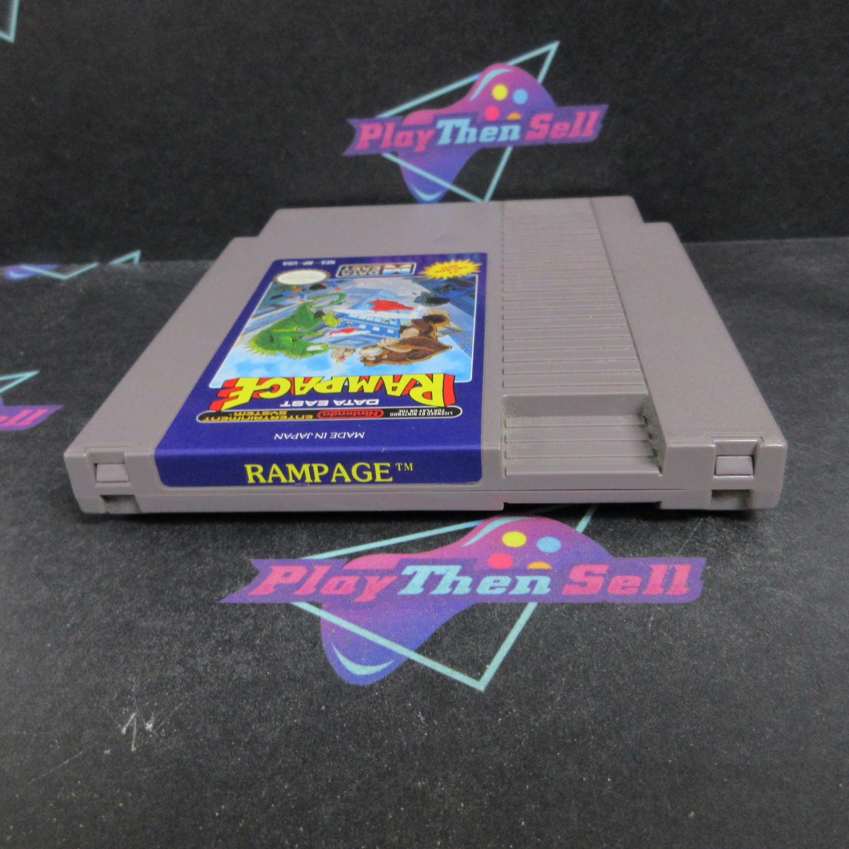 Rampage Nintendo NES Cartridge + Manual / Tested - Very Good