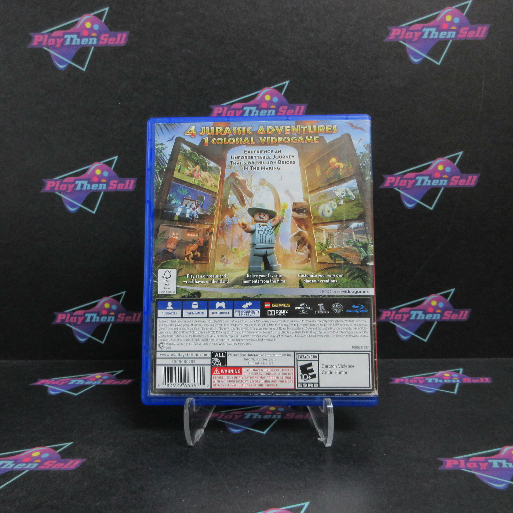 LEGO Jurassic World PS4 PlayStation 4 PH Complete - Very Good