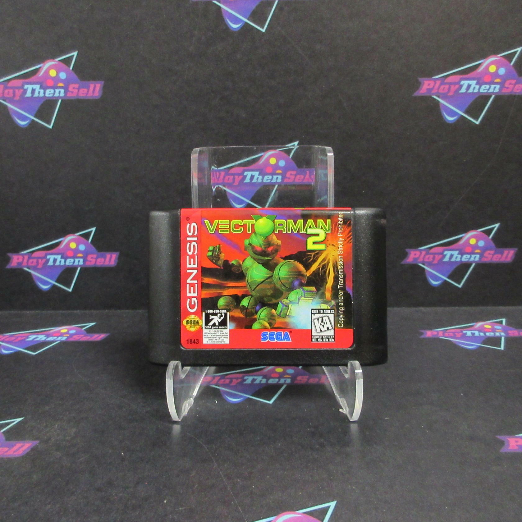 Vectorman 2 Sega Genesis Boxed + Reg Card Complete - Very Good