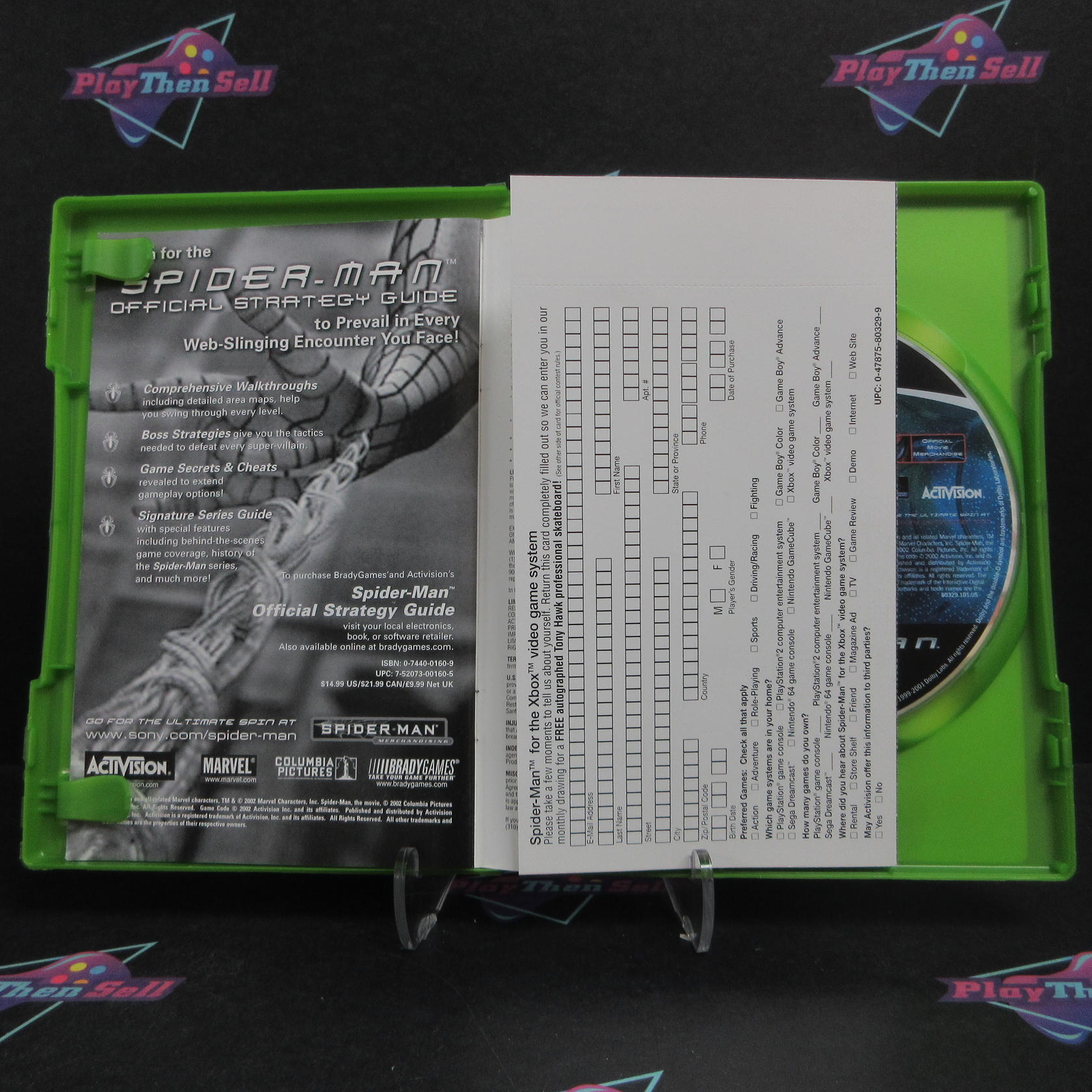 Spider-Man Xbox + Reg Card Complete - Very Good