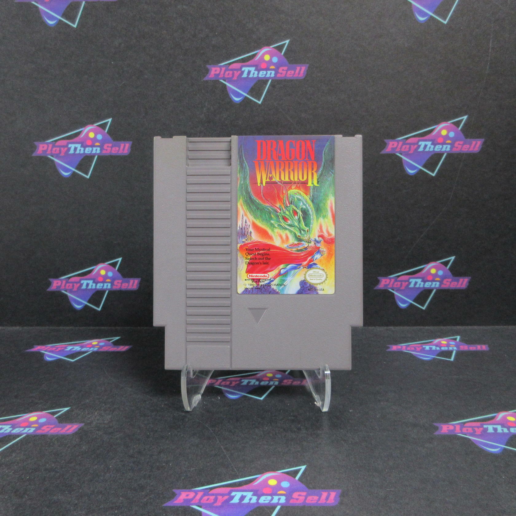 Dragon Warrior Nintendo NES Cart + Manual / Tested - Very Good