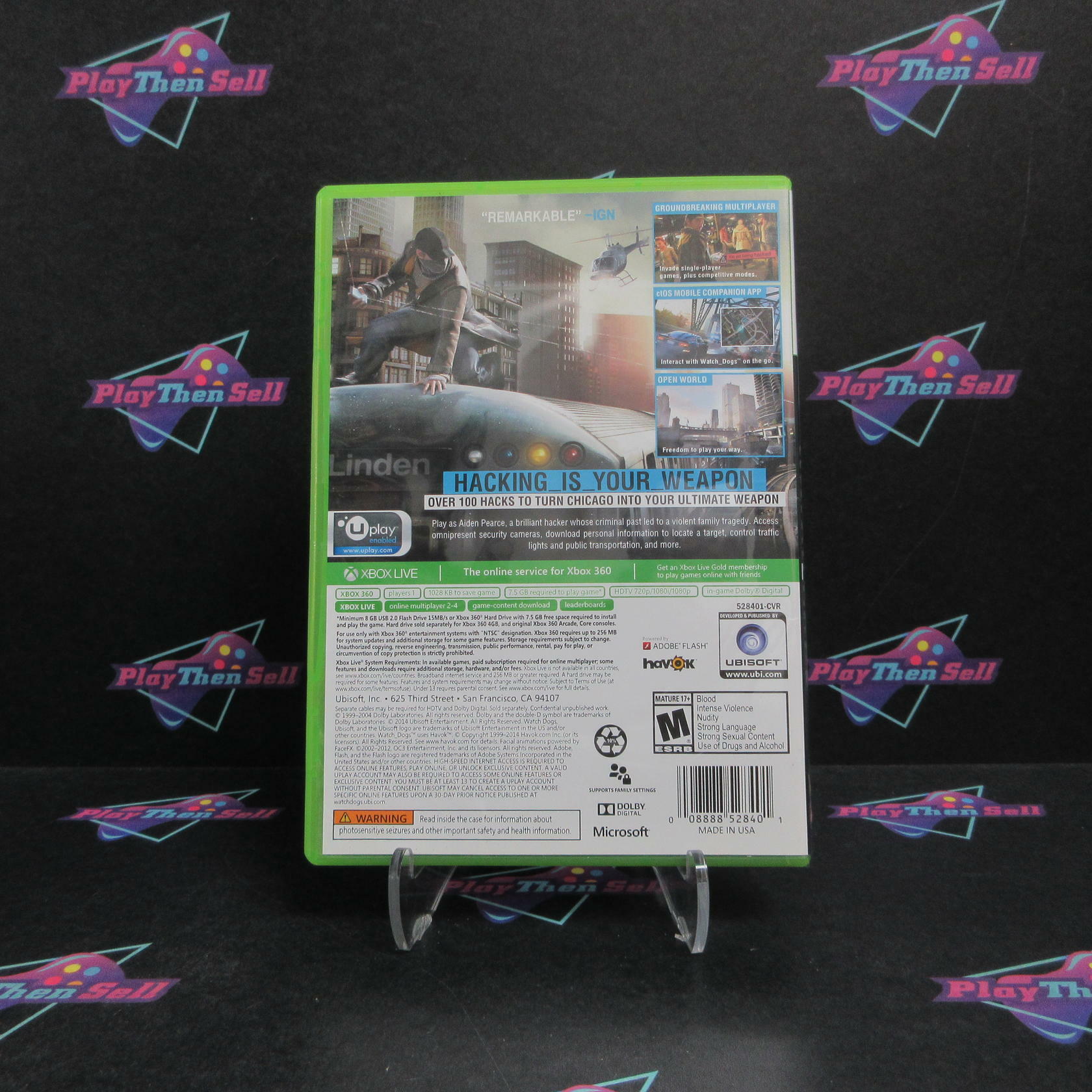 Watch Dogs Walmart Edition Xbox 360 Complete - Very Good