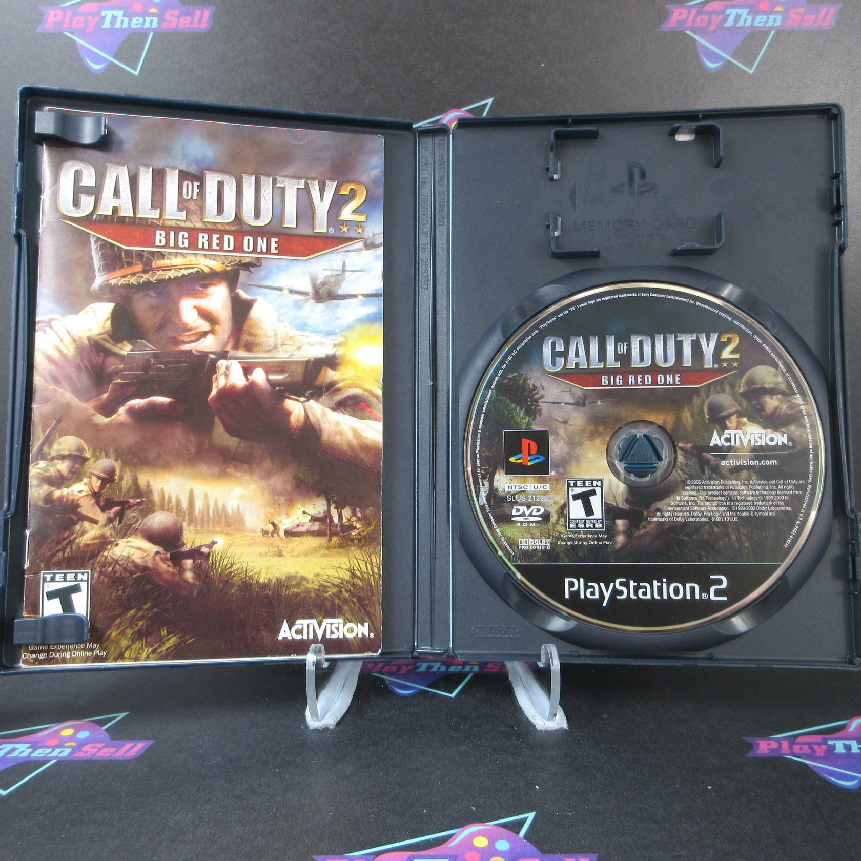 Call of Duty 2 Big Red One PS2 PlayStation 2 Complete - Very Good