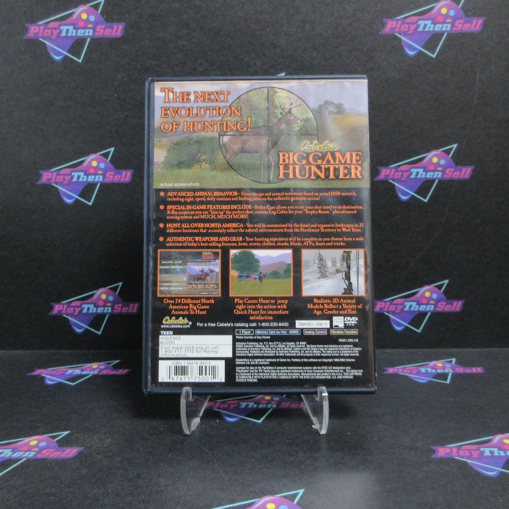 Cabela's Big Game Hunter PS2 PlayStation 2 Complete - Very Good