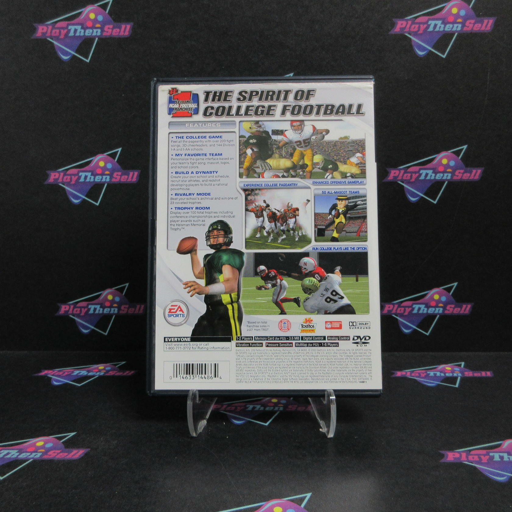 NCAA Football 2003 PS2 PlayStation 2 + Reg Card Complete - Very Good