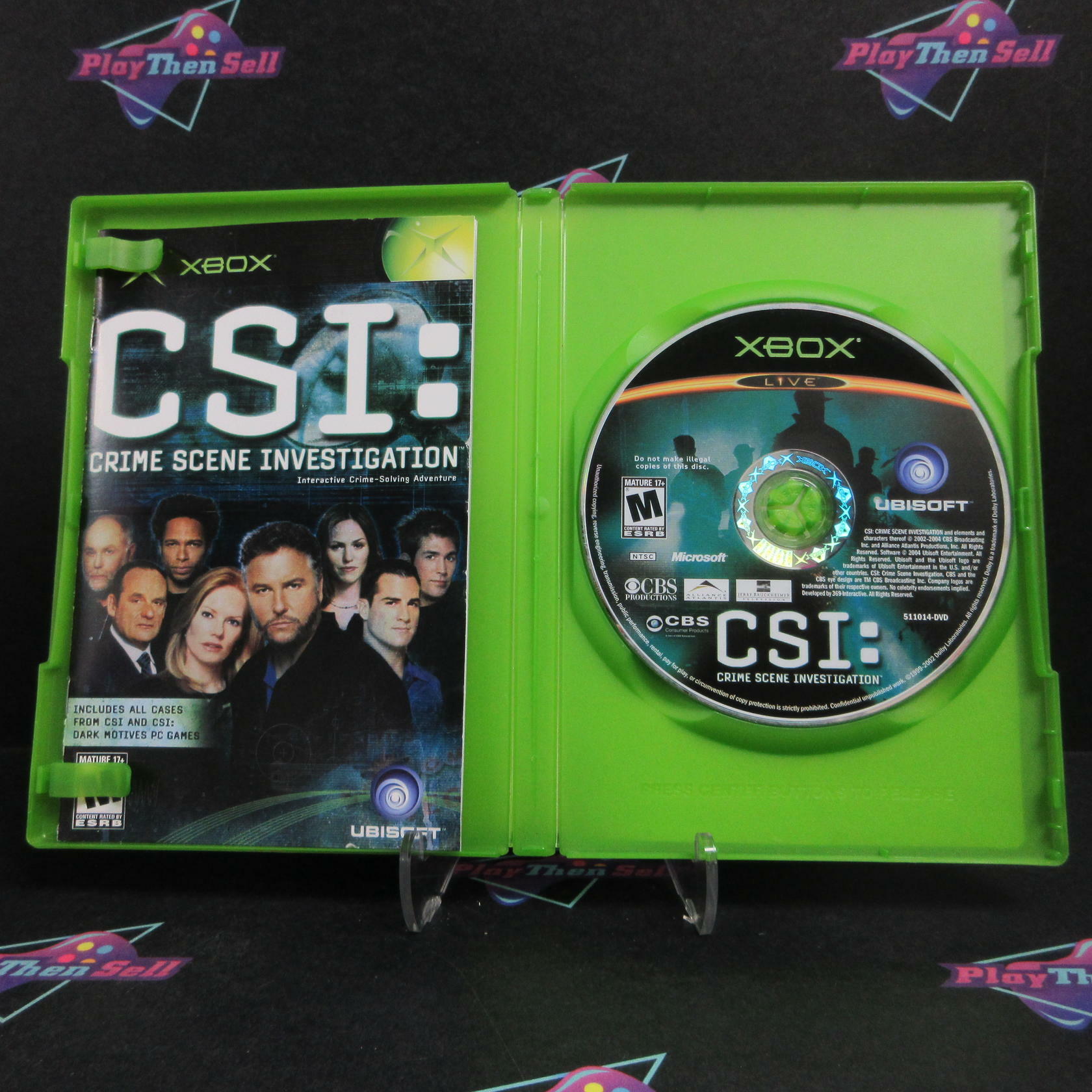 CSI Crime Scene Investigation Xbox + Reg Card Complete - Very Good