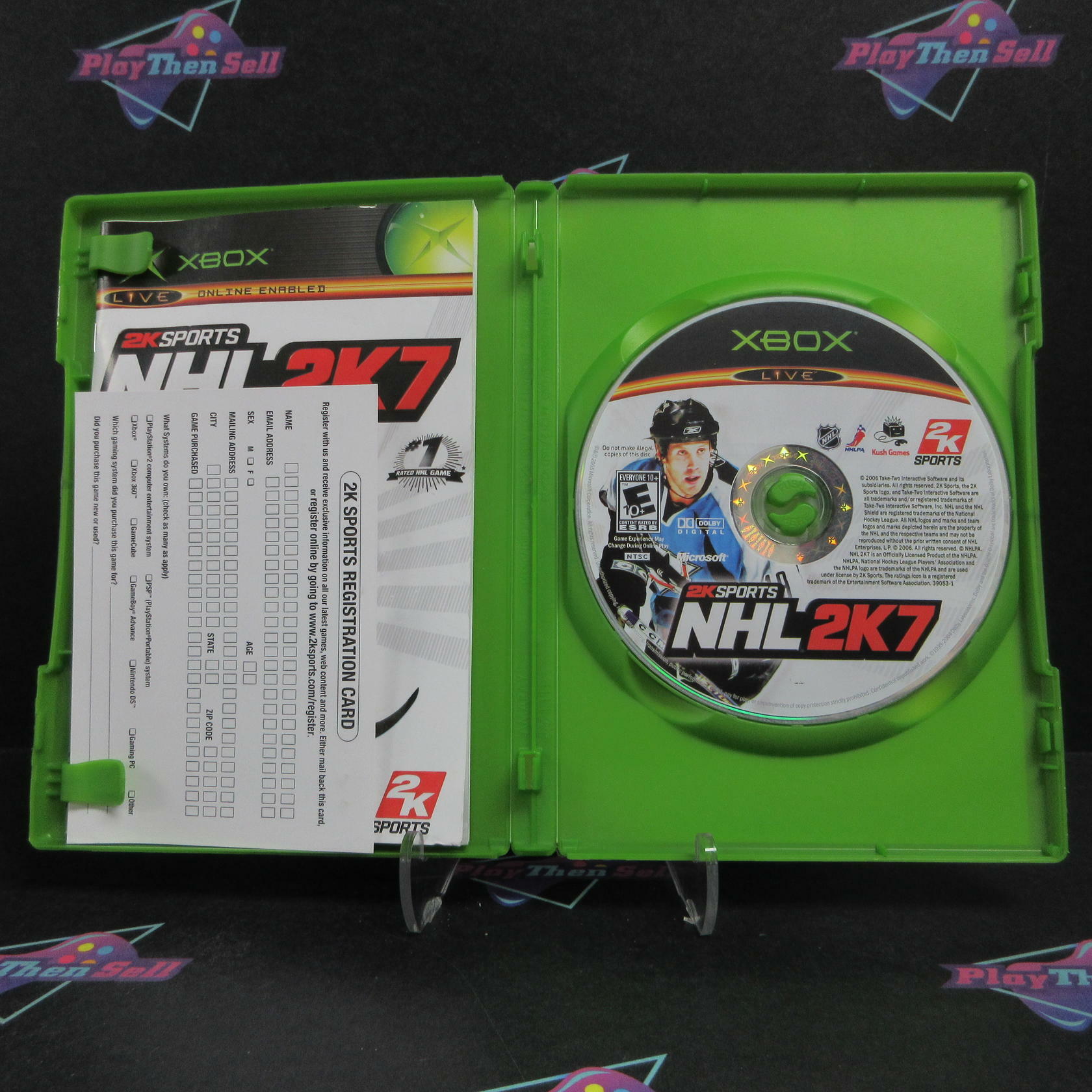 NHL 2K7 Xbox + Reg Card Complete - Refurbished