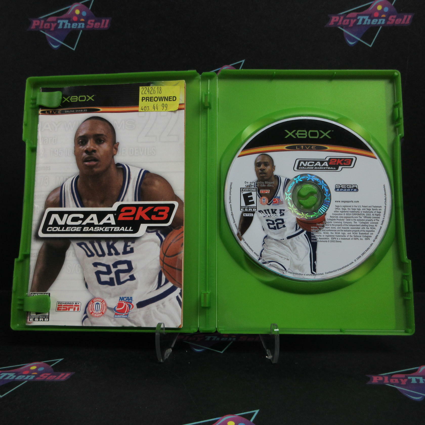 NCAA College Basketball 2K3 Xbox Complete - Very Good