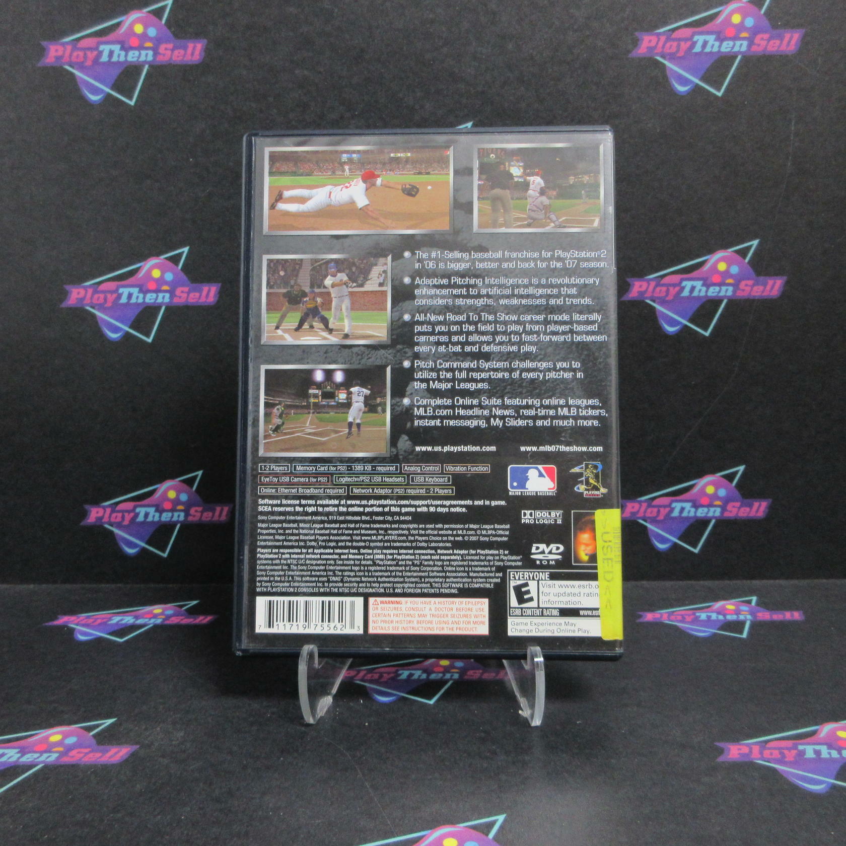MLB 07 The Show PS2 PlayStation 2 Complete - Very Good