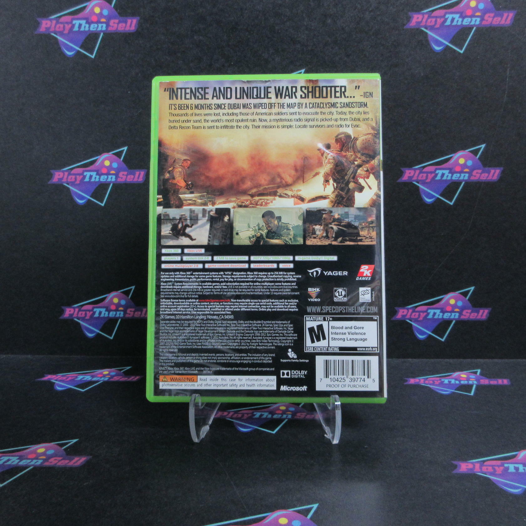 Spec Ops The Line Premium Edition Xbox 360 Complete - Very Good