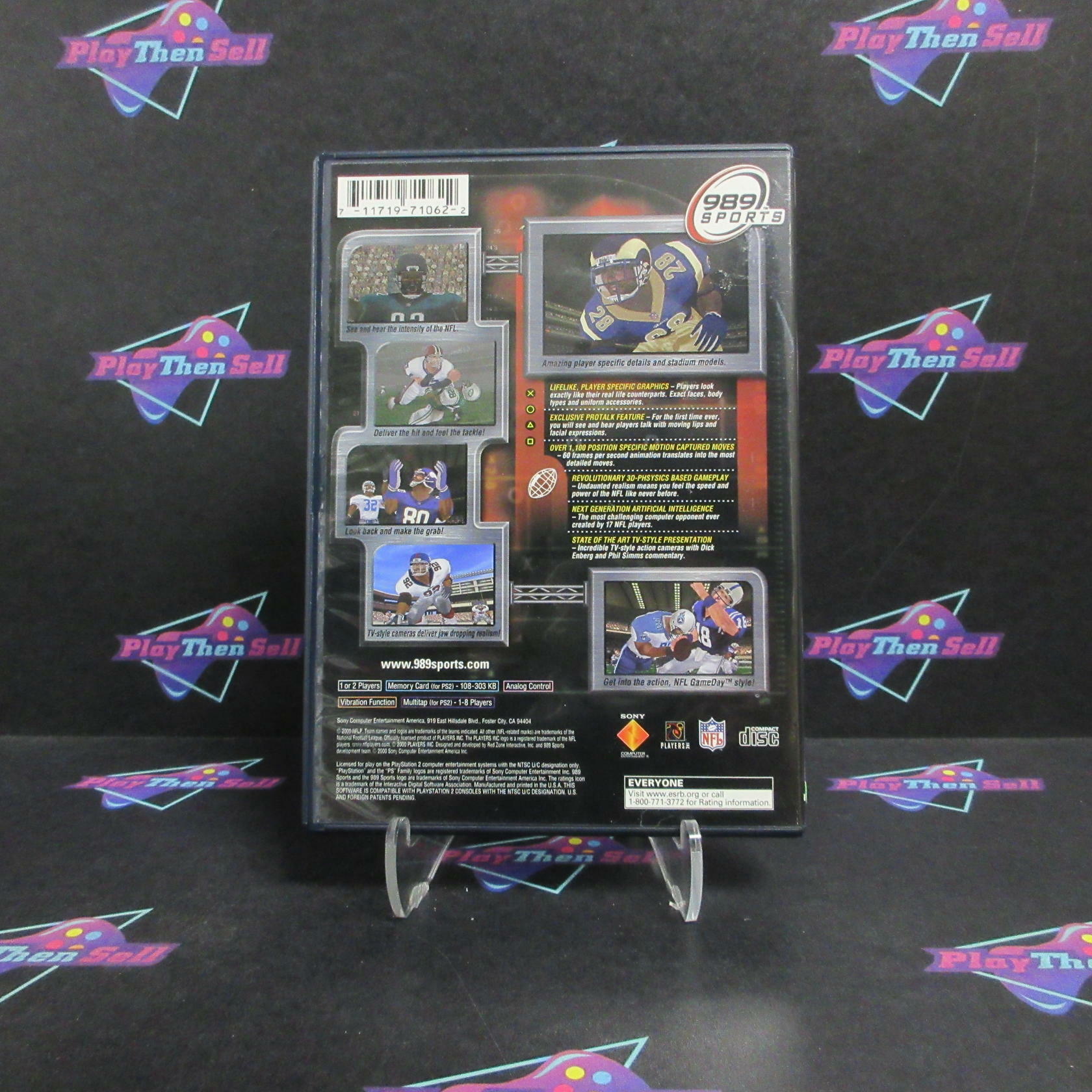 NFL Gameday 2001 PS2 PlayStation 2 - Very Good