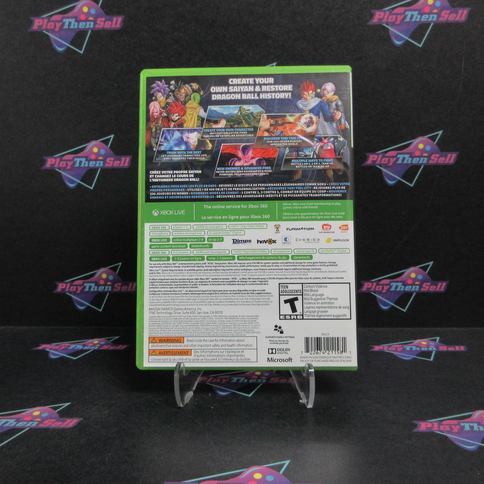 Dragon Ball Xenoverse Xbox 360 Complete - Excellent