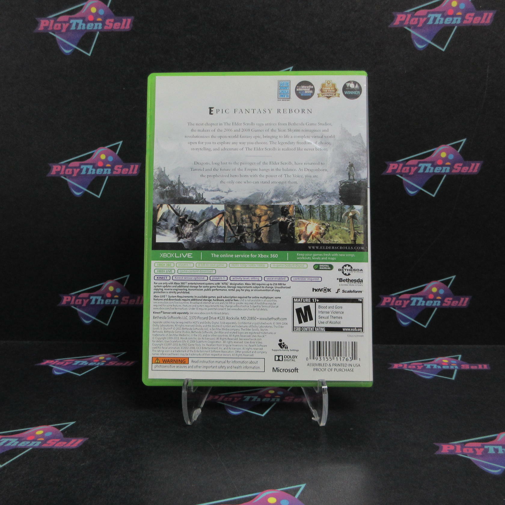 The Elder Scrolls V Skyrim Xbox 360 PH Complete - Very Good