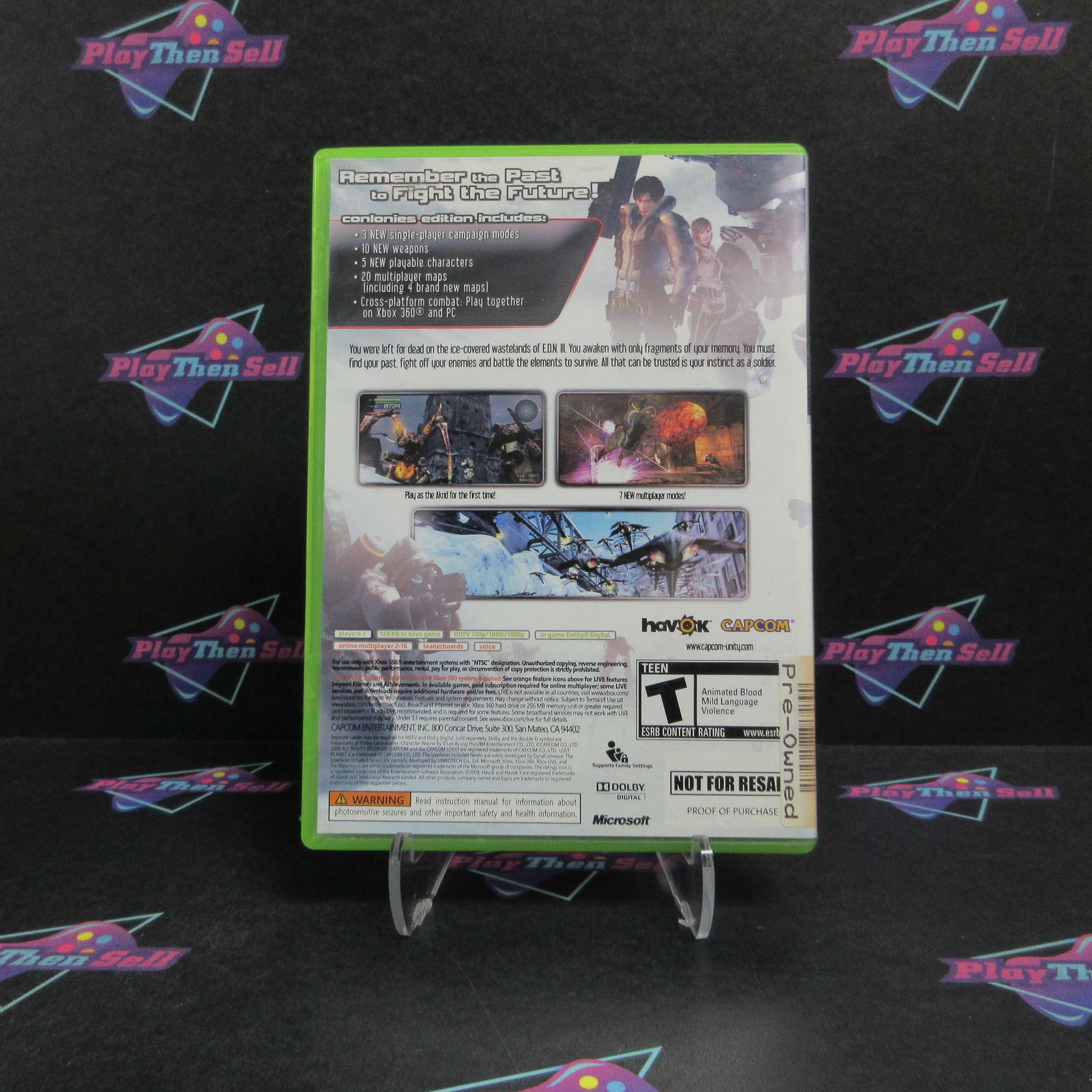 Lost Planet Extreme Condition Colonies Edition Xbox 360 PH Complete - Very Good