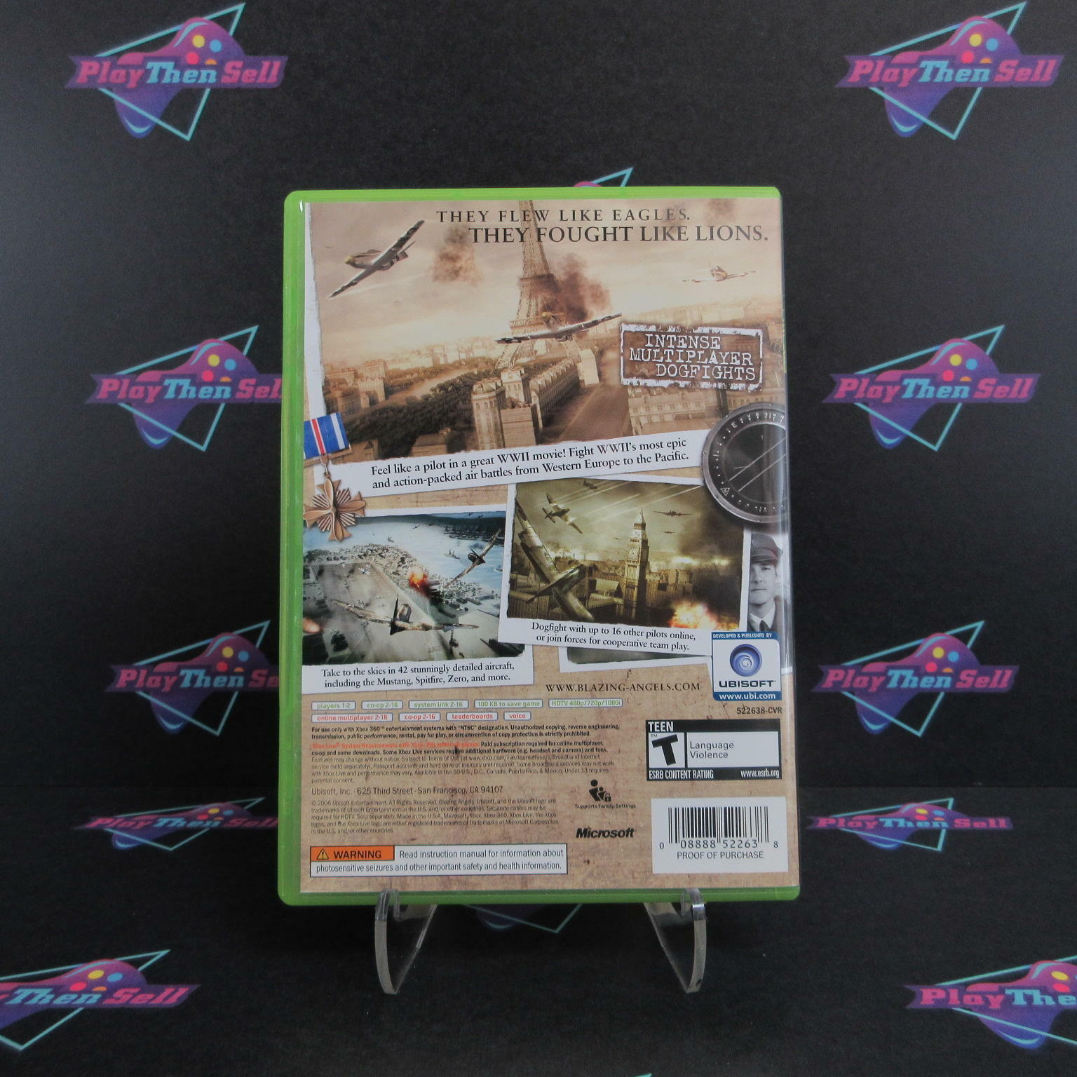 Blazing Angels Squadrons of WWII Xbox 360 Complete - Excellent