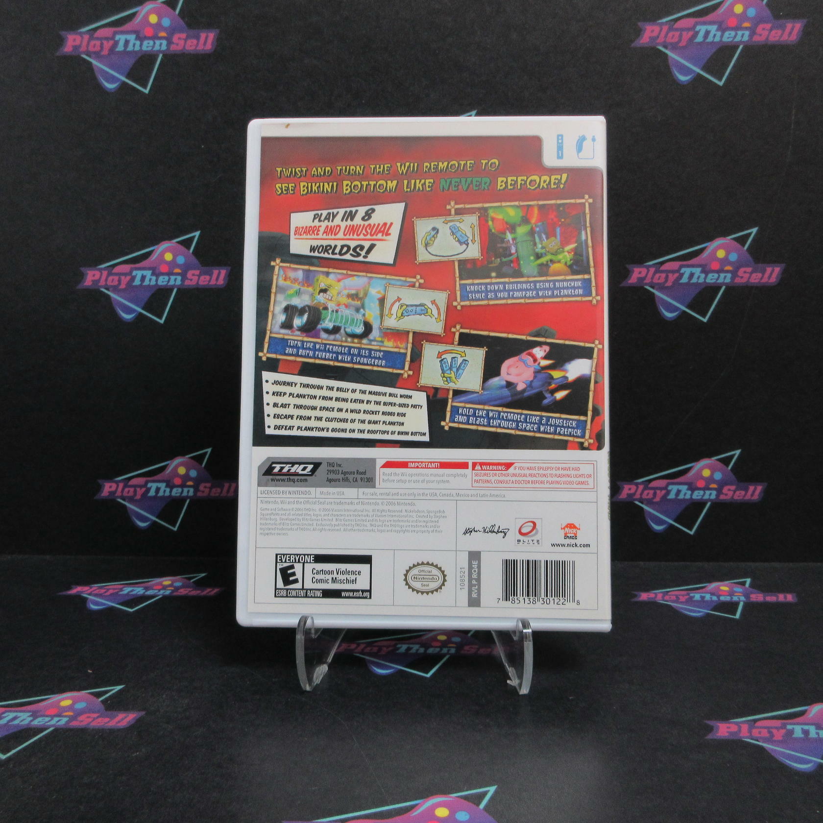 SpongeBob SquarePants Creature from the Krusty Krab Nintendo Wii CIB - Refurbished