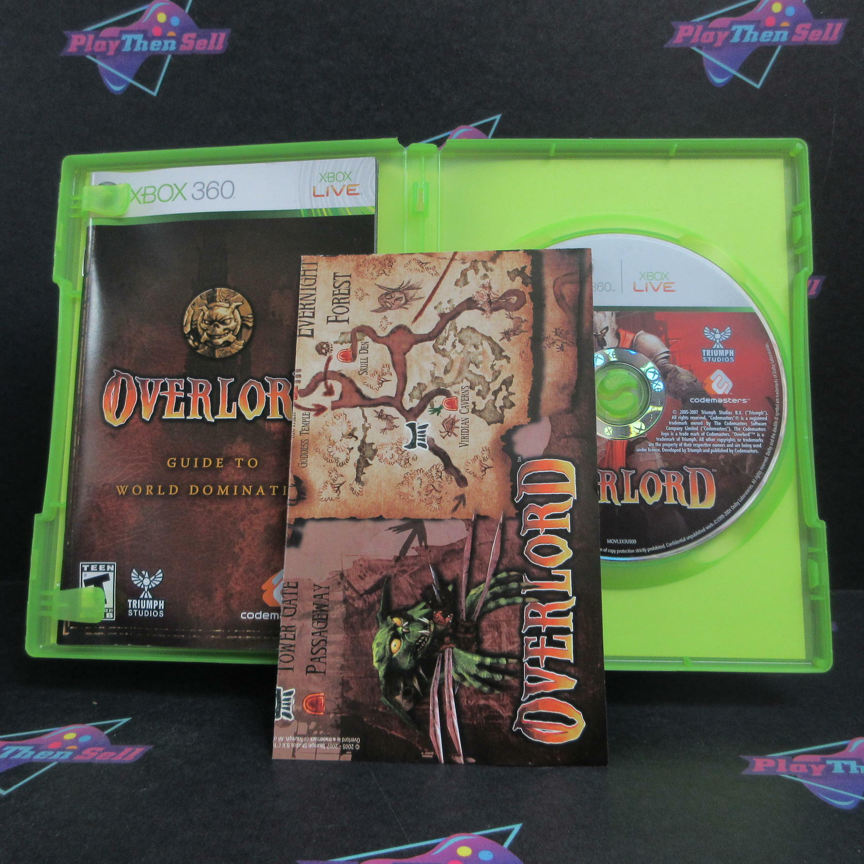 Overlord Xbox 360 + Poster Complete - Excellent