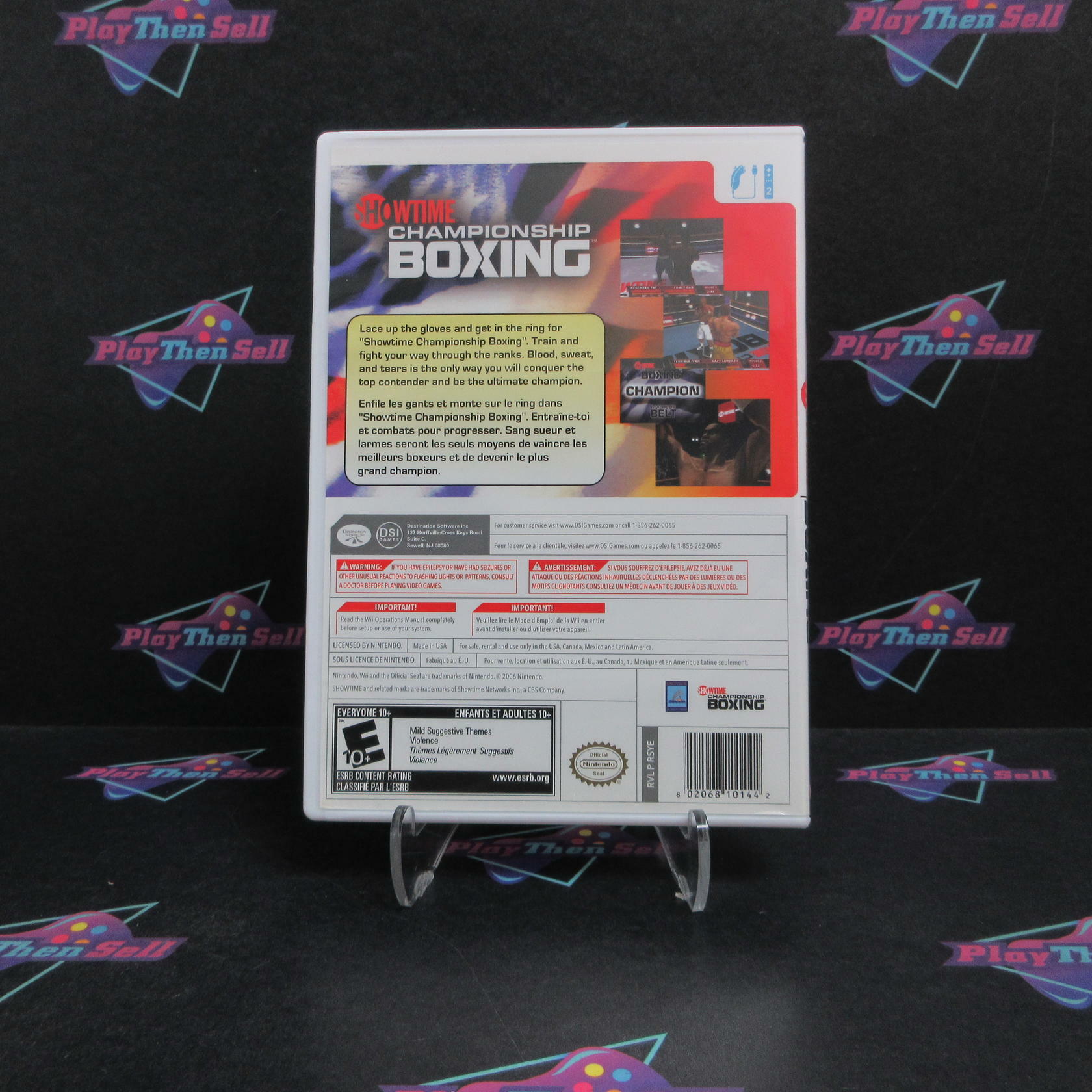 Showtime Championship Boxing Nintendo Wii Complete - Very Good