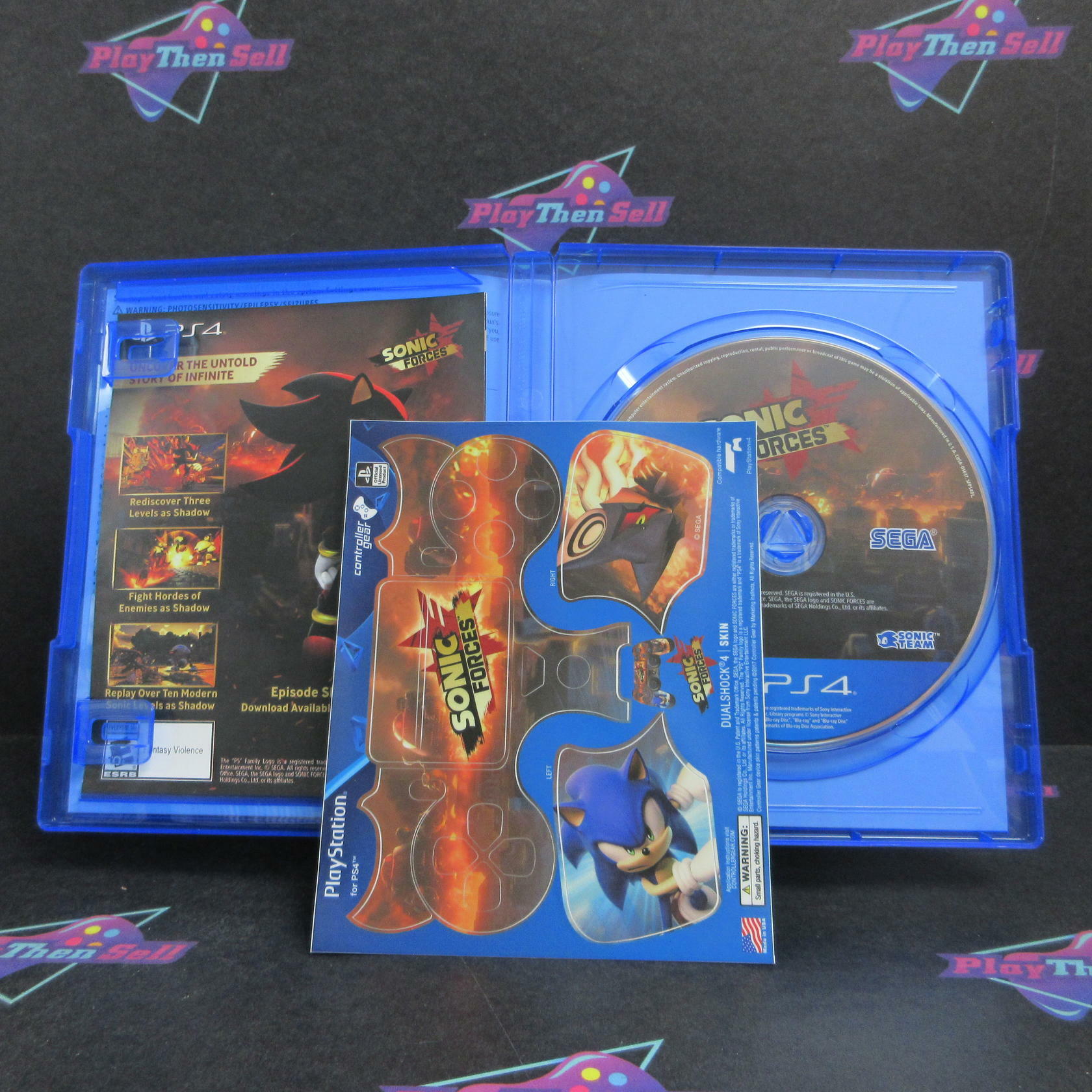 Sonic Forces Bonus Edition PS4 PlayStation 4 + Controller Skin CIB - Refurbished