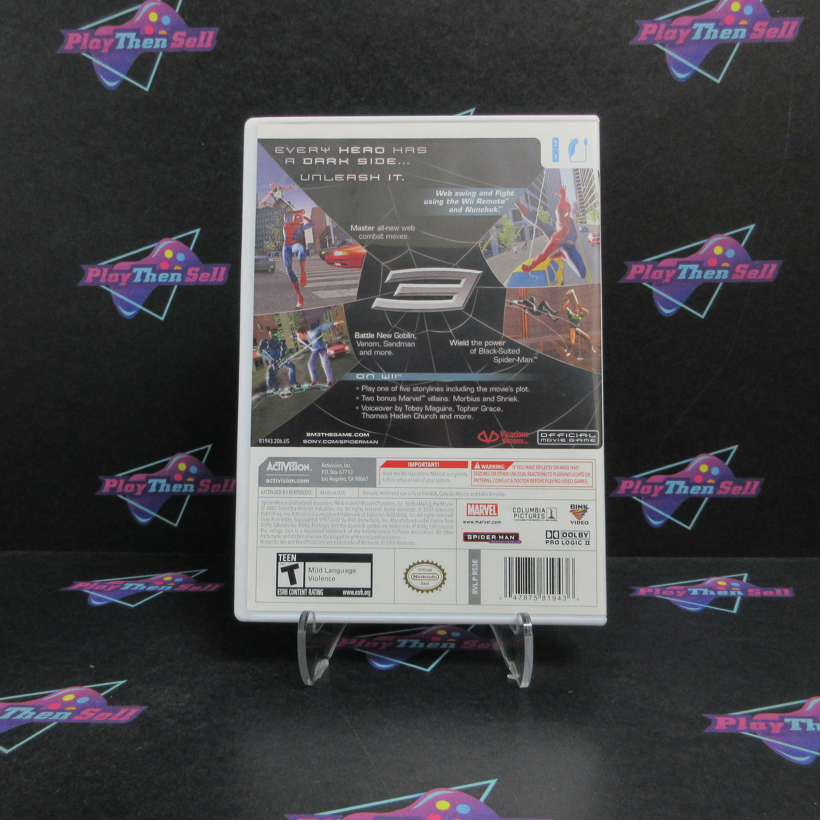 Spider-Man 3 Nintendo Wii Complete - Refurbished