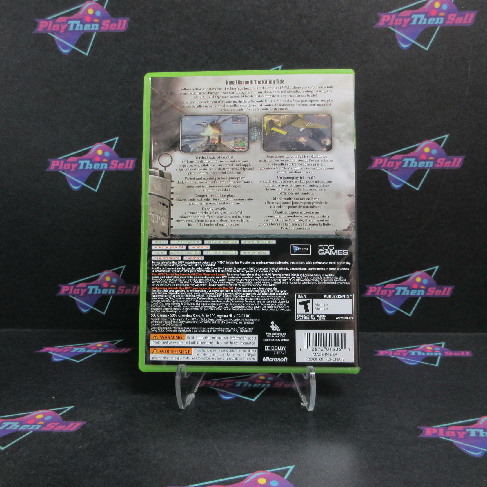 Naval Assault The Killing Tide Xbox 360 Complete - Excellent